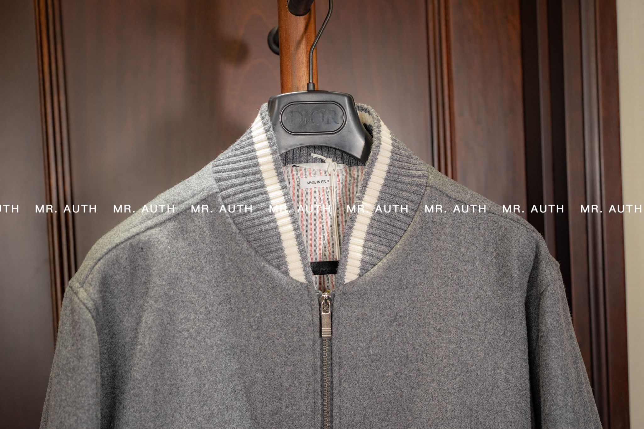 Thom Browne Melton 4-Bar Blouson Jacket