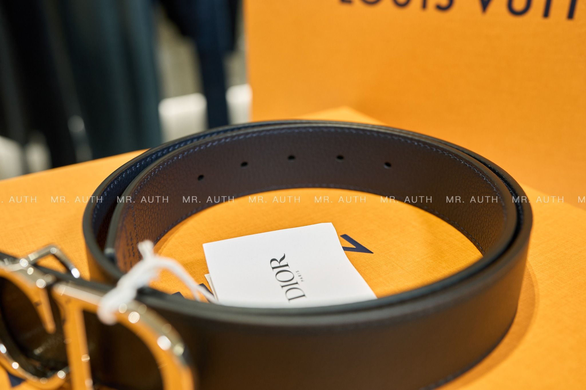 Dior CD Belt Buckle & Reversible Leather Belt
