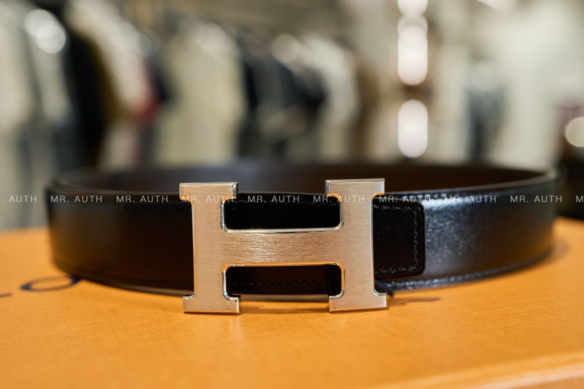 Hermes H Belt Buckle & Reversible Leather Strap 32mm