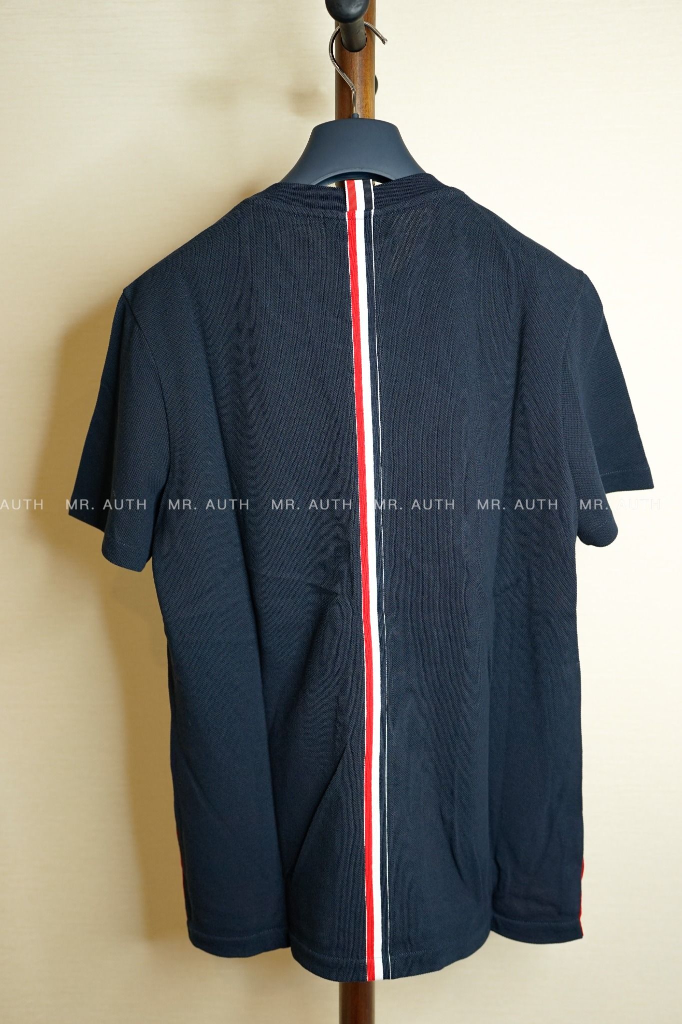 Thom Browne Classic Pique Stripe Tee.