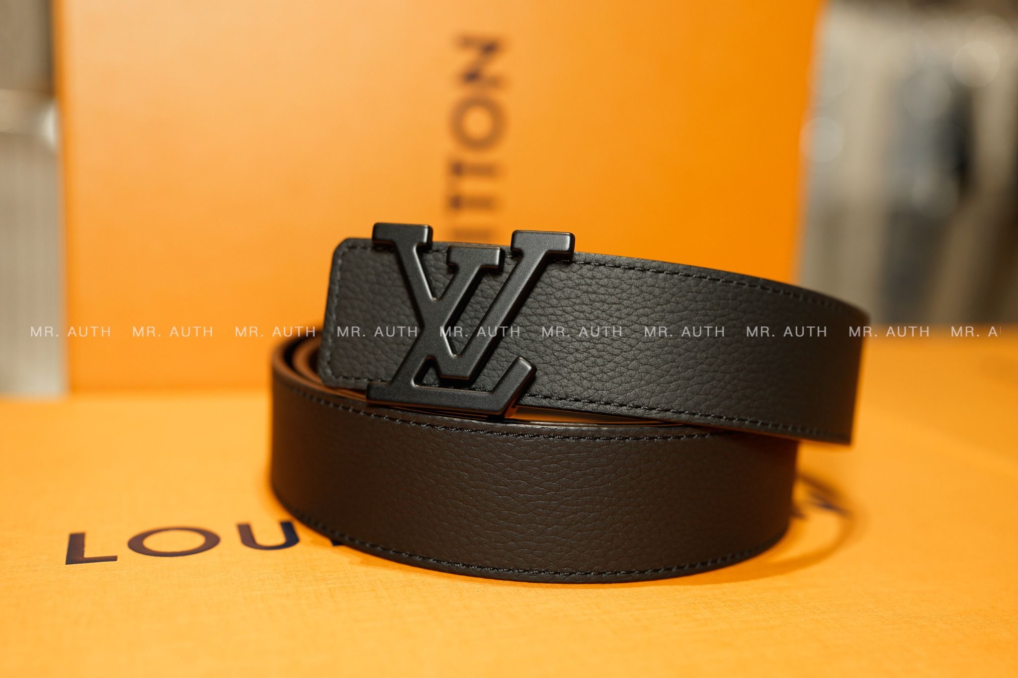 Louis Vuitton LV Aerogram 35MM Belt.