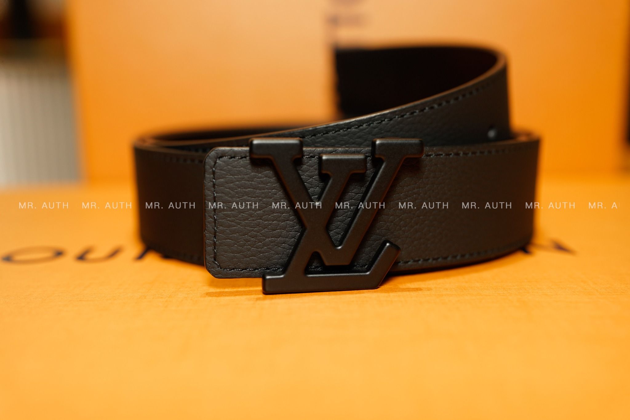 Louis Vuitton LV Aerogram 35MM Belt.