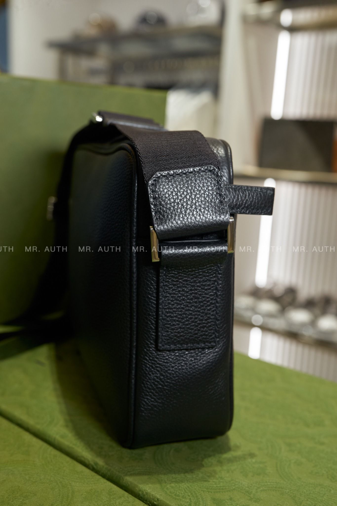 Prada Black Leather Shoulder Bags.