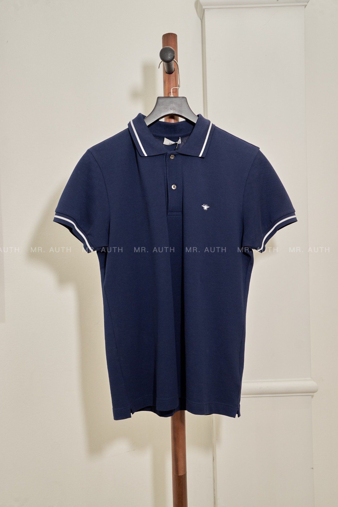 Dior Polo Shirt with Bee Embroidery.