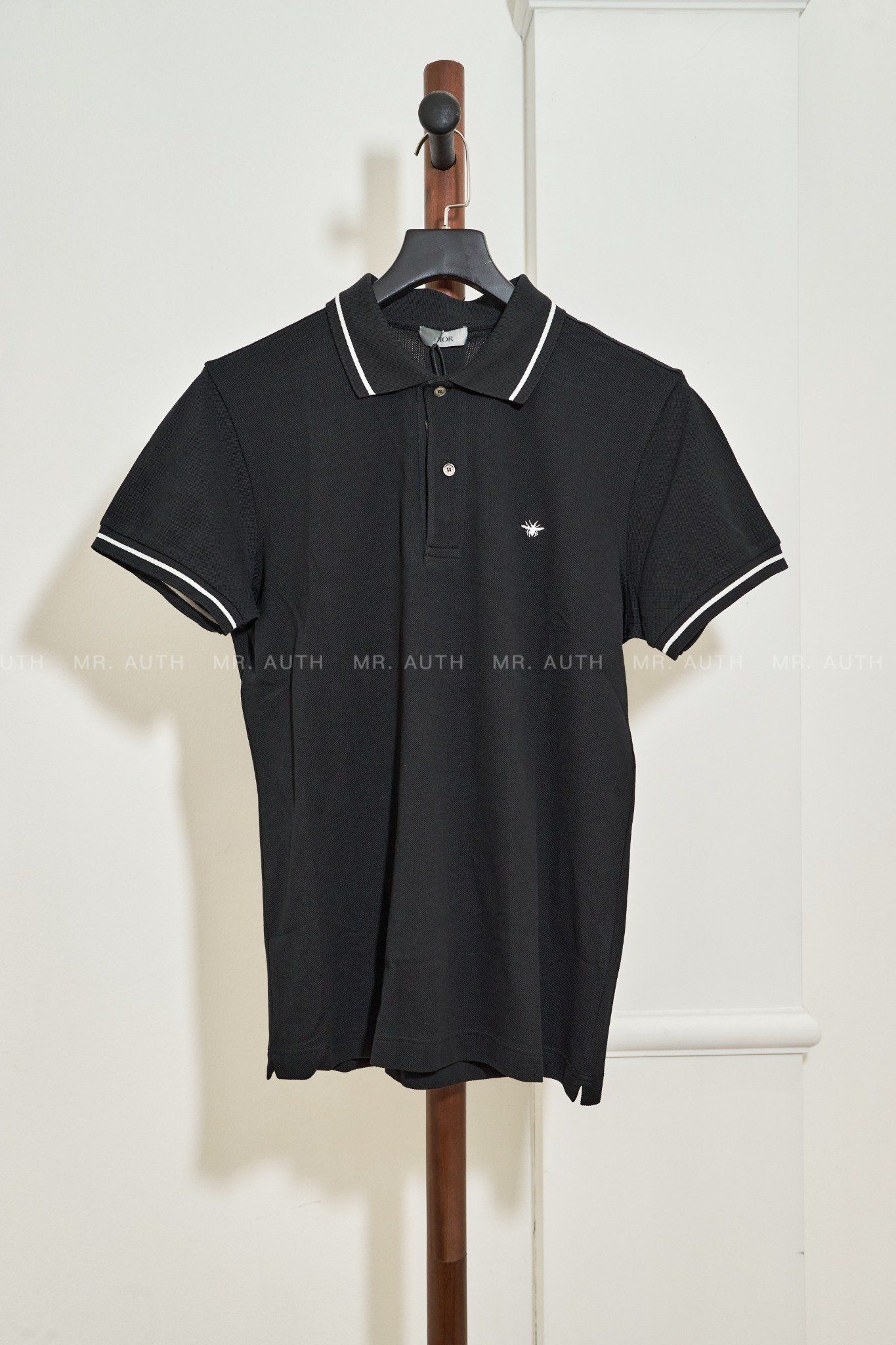 Dior Polo Shirt with Bee Embroidery.