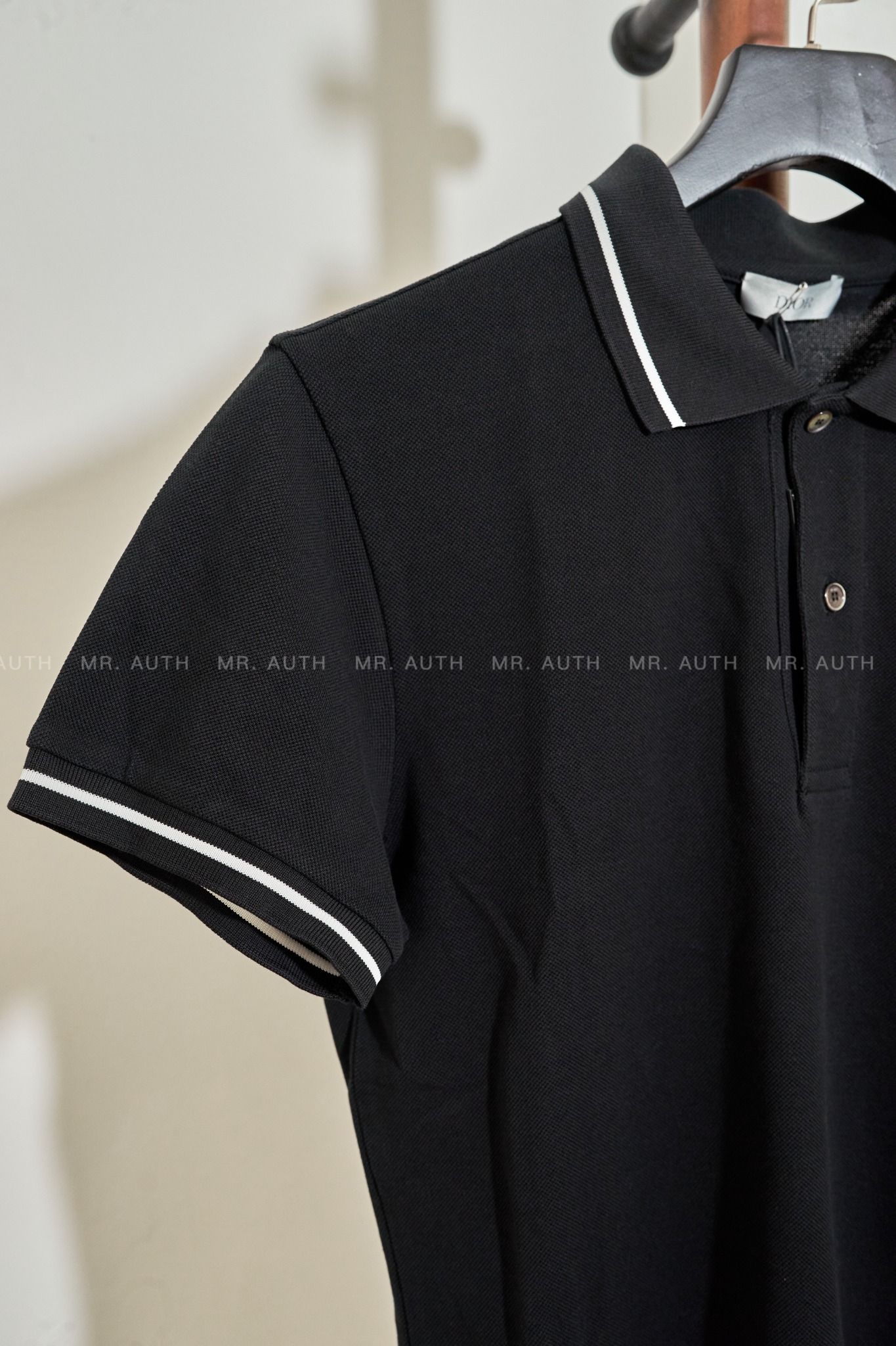 Dior Polo Shirt with Bee Embroidery.