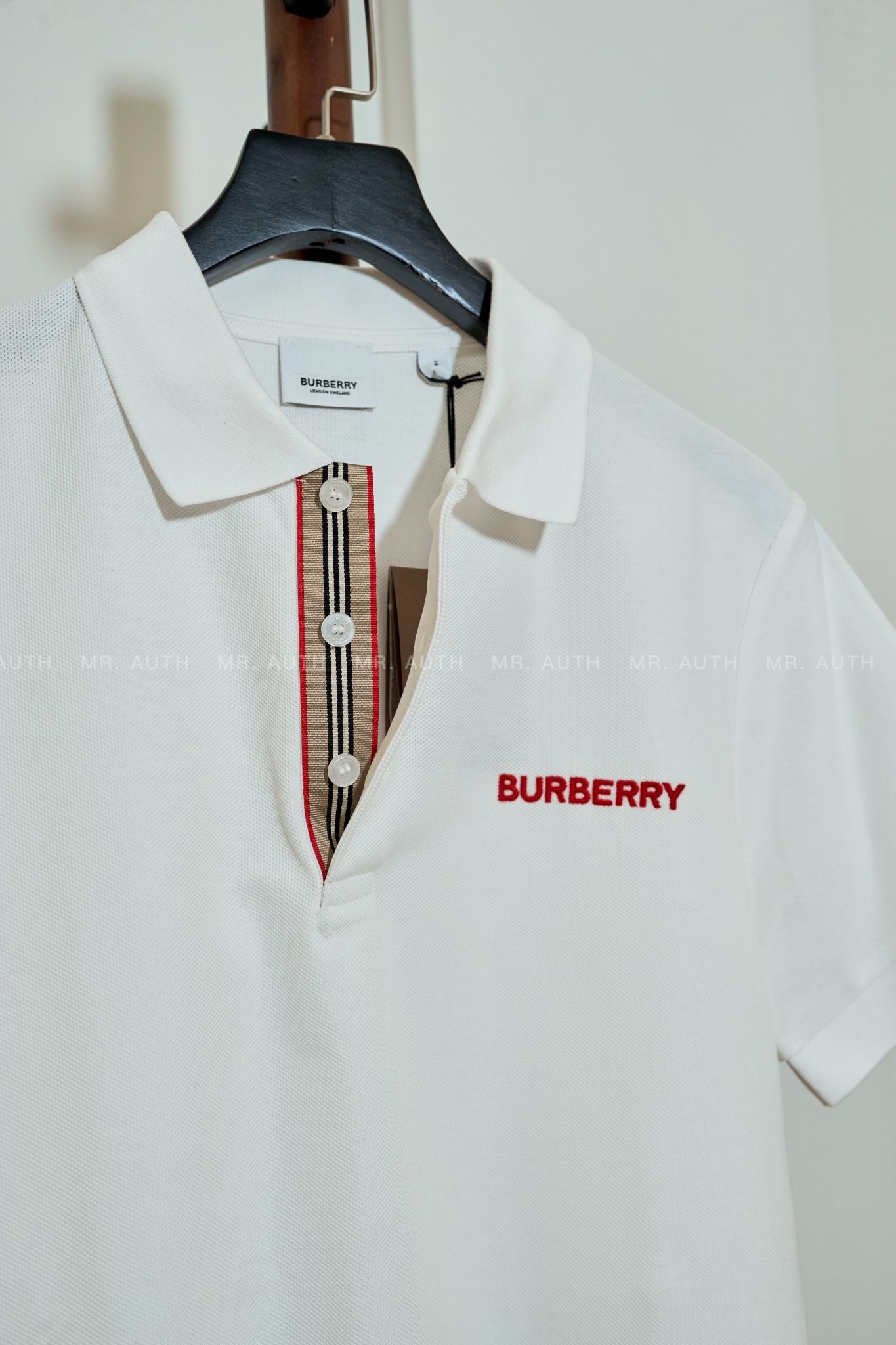 Burberry Cotton Polo Shirt.