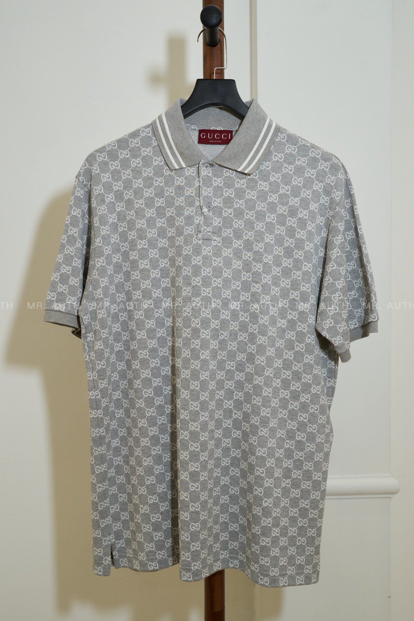 Gucci GG Cotton Piquet Jacquard Polo Shirt.