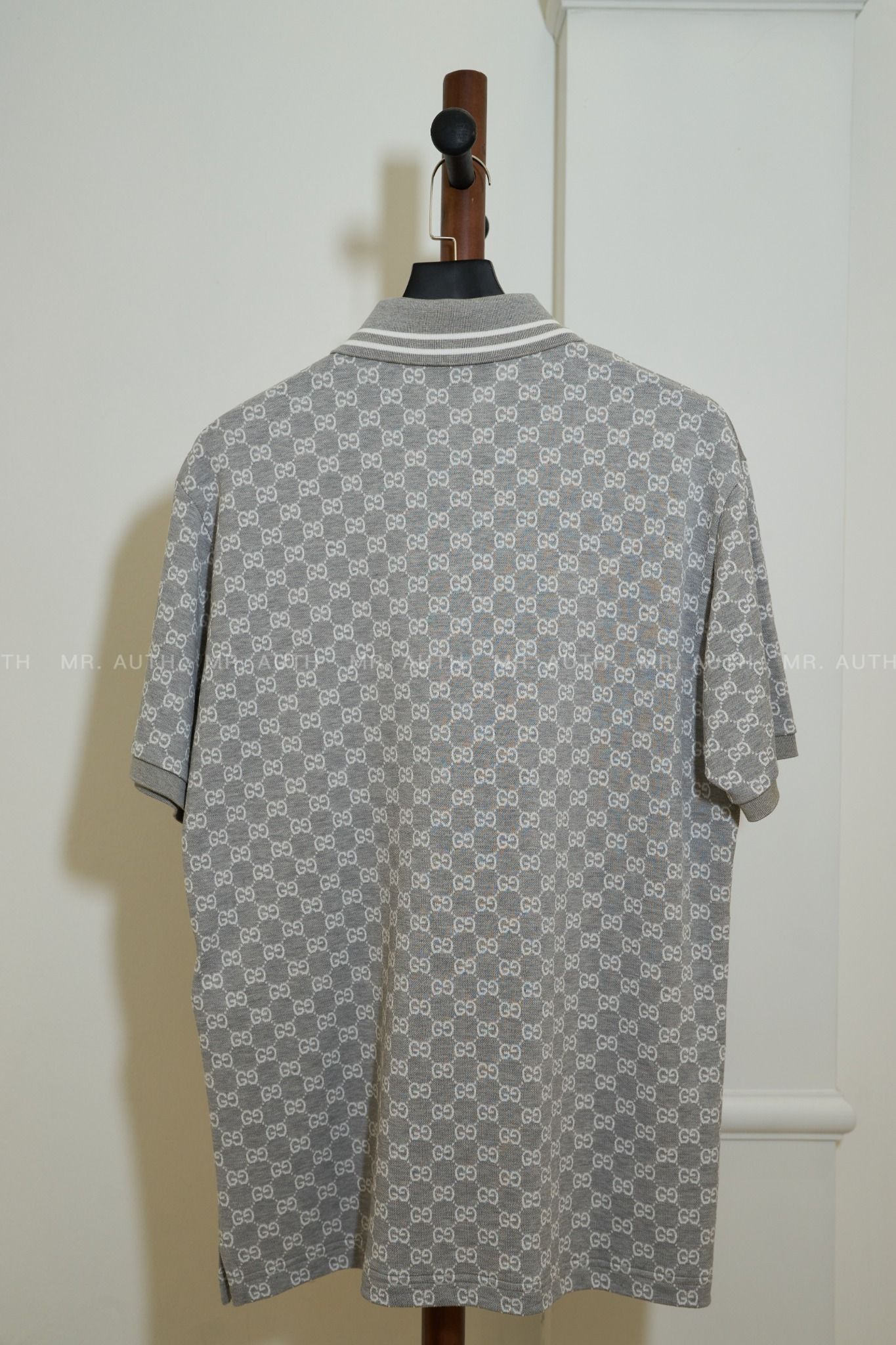 Gucci GG Cotton Piquet Jacquard Polo Shirt.