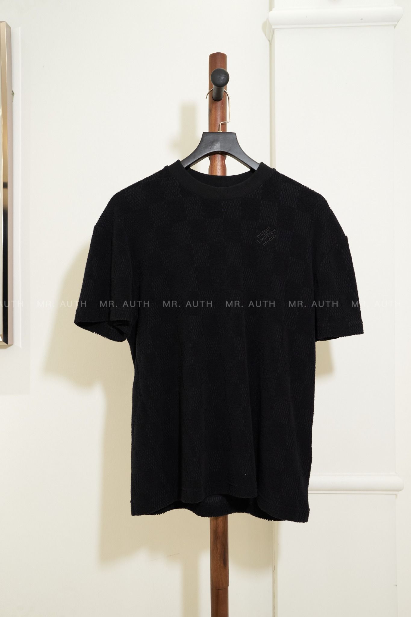 Louis Vuitton Damier French Terry Cotton T-Shirt.'