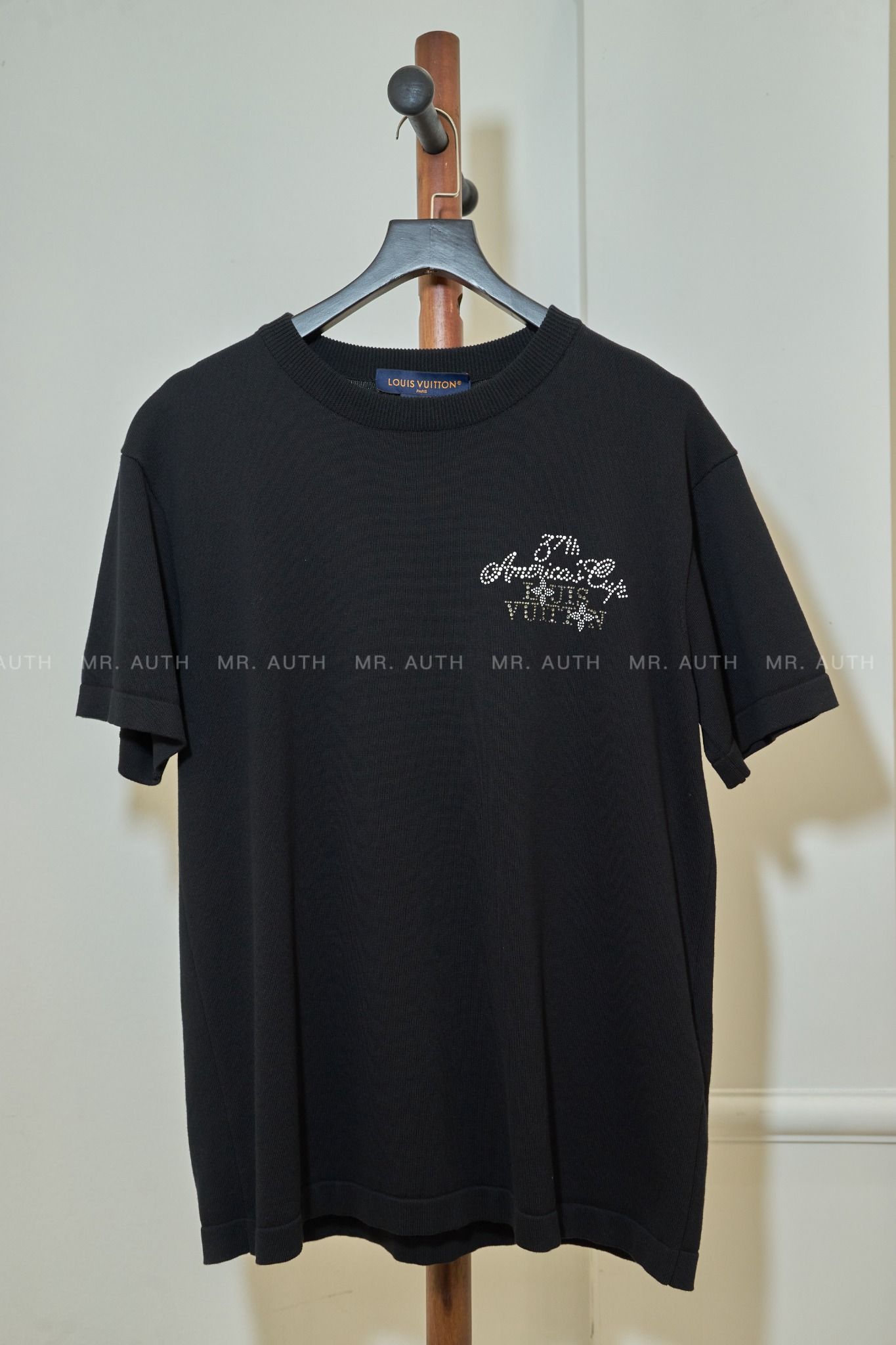 Louis Vuitton Embellished Short-Sleeved Cotton Crewneck.
