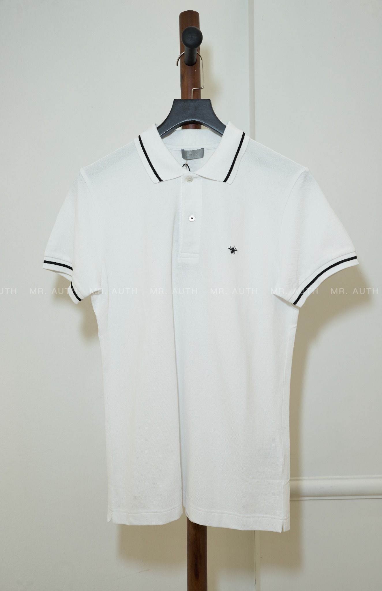 Dior Polo Shirt with Bee Embroidery.