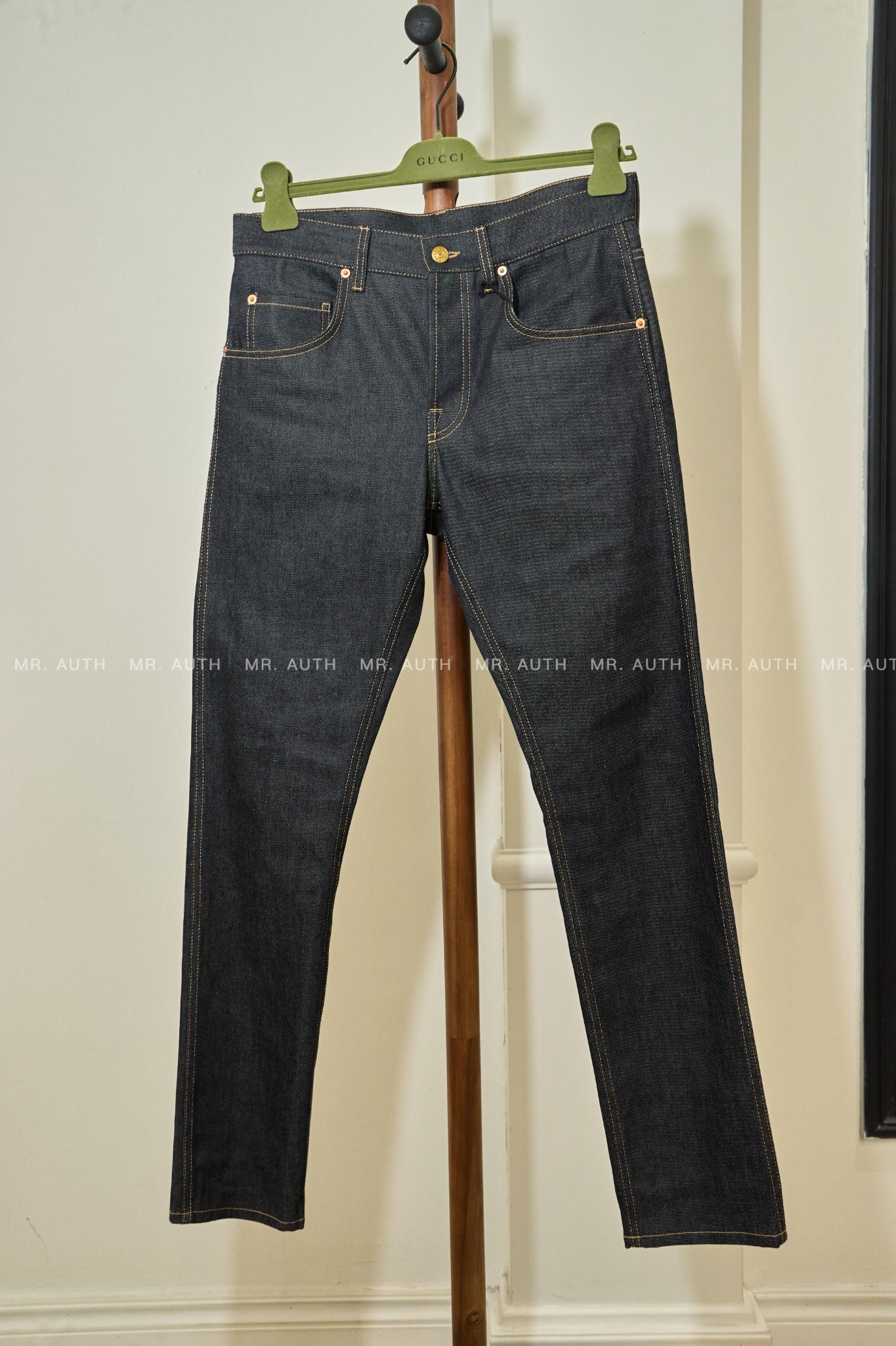 Gucci Denim trousers with Horsebit.