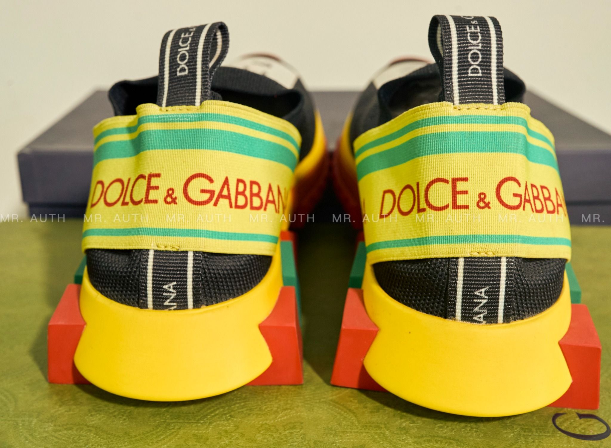 Dolce & Gabbana Stetch Mesh Sorrento Sneakers With Logo
