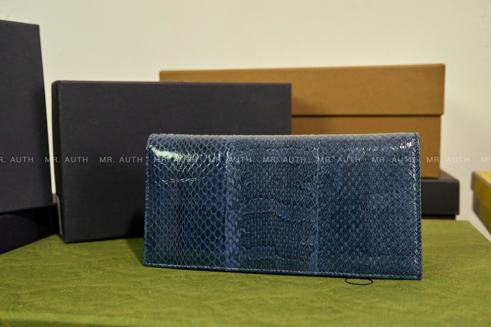 Dolce & Gabbana Python Leather Long Wallet.