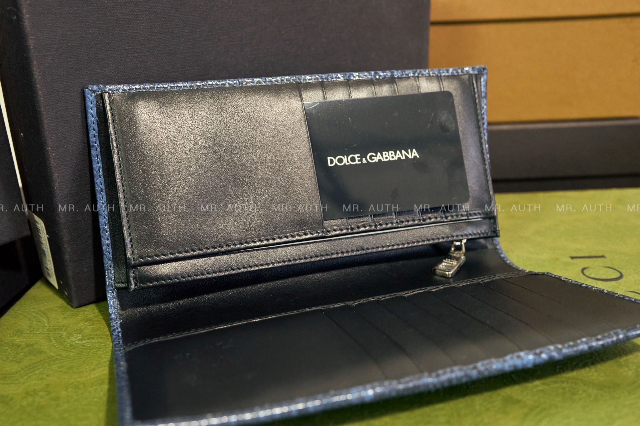 Dolce & Gabbana Python Leather Long Wallet.