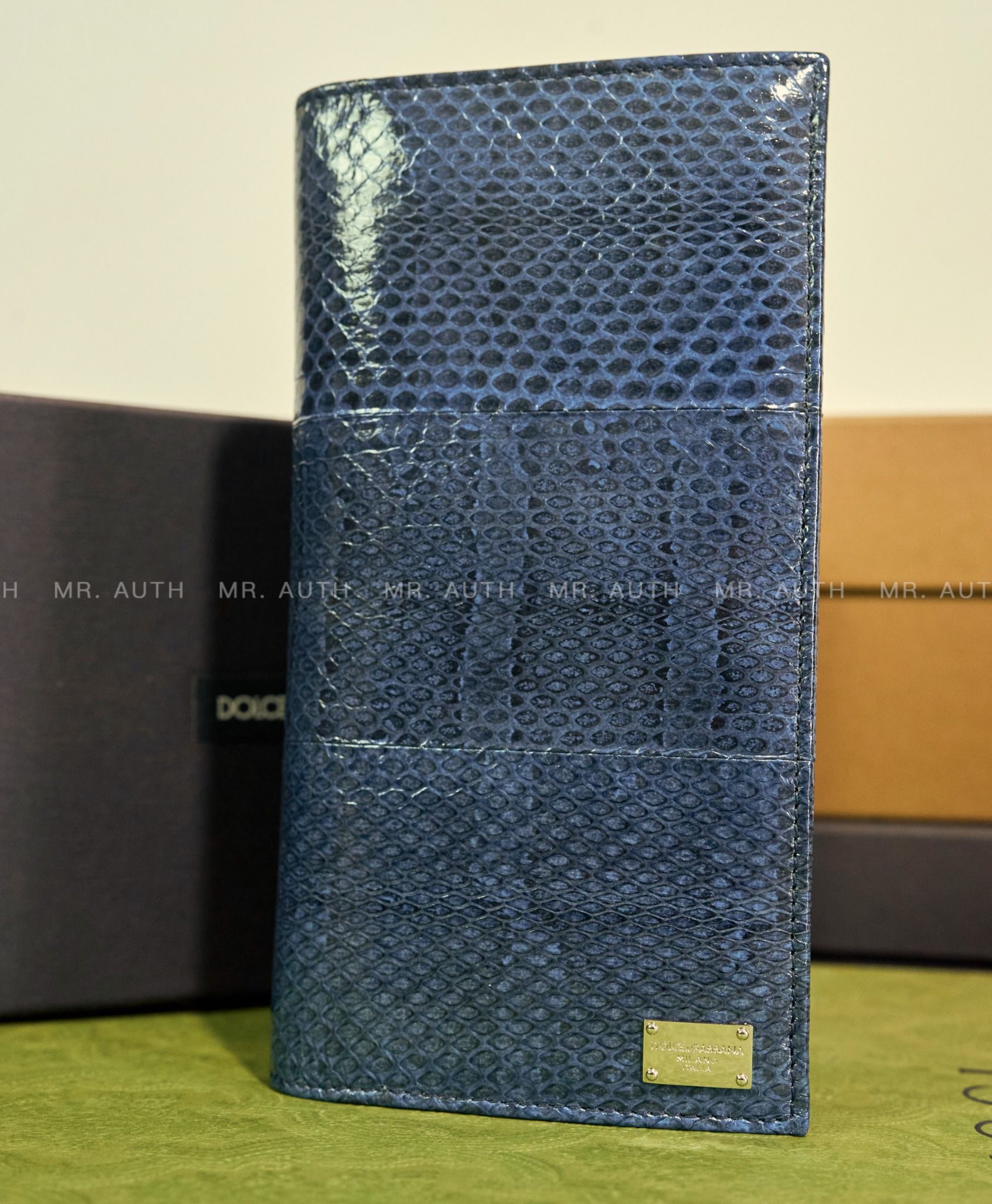 Dolce & Gabbana Python Leather Long Wallet.