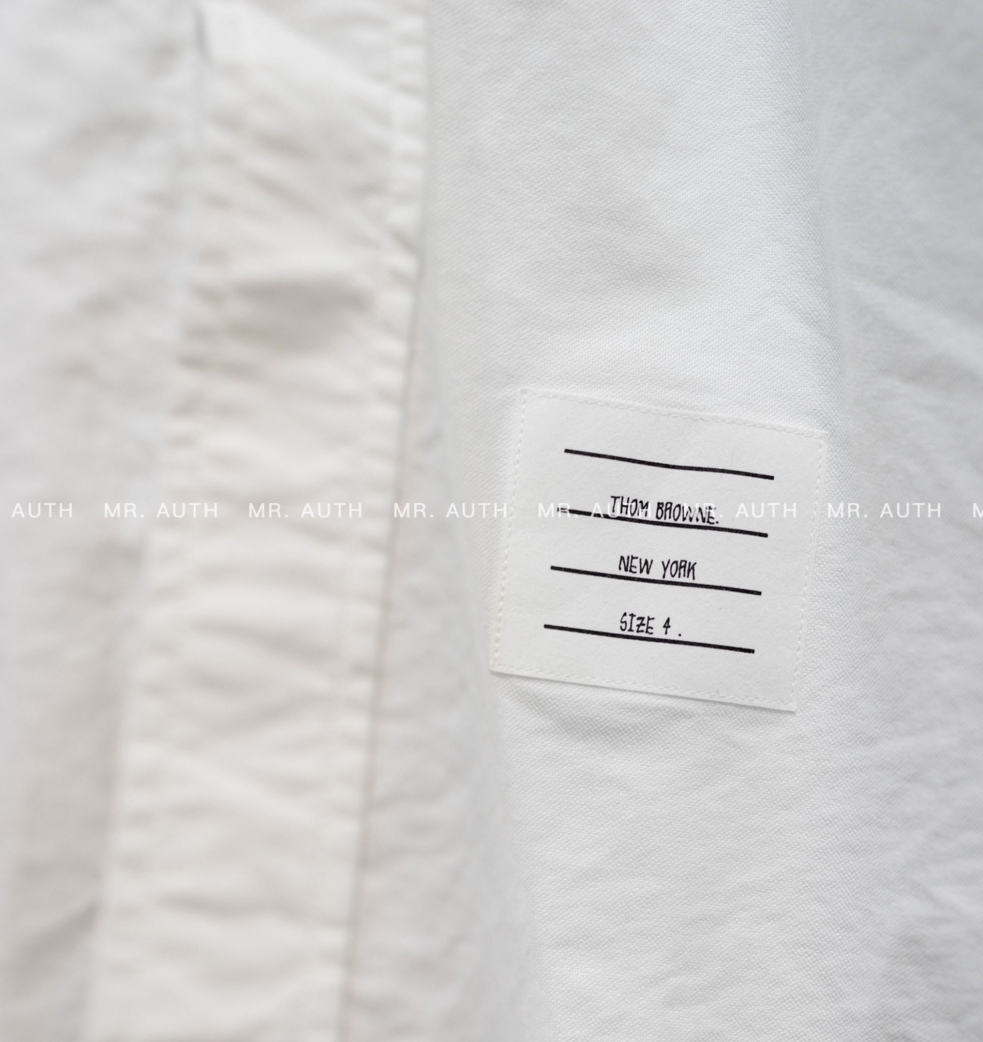 Thom Browne Grossgrain Placket Oxford Shirt.