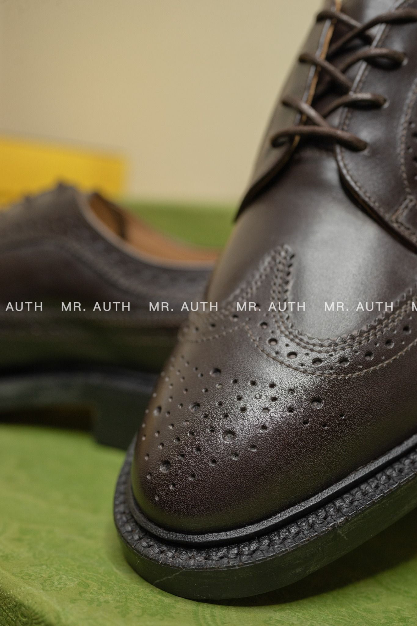 Thom Browne Leather Sole Longwing Brogue.