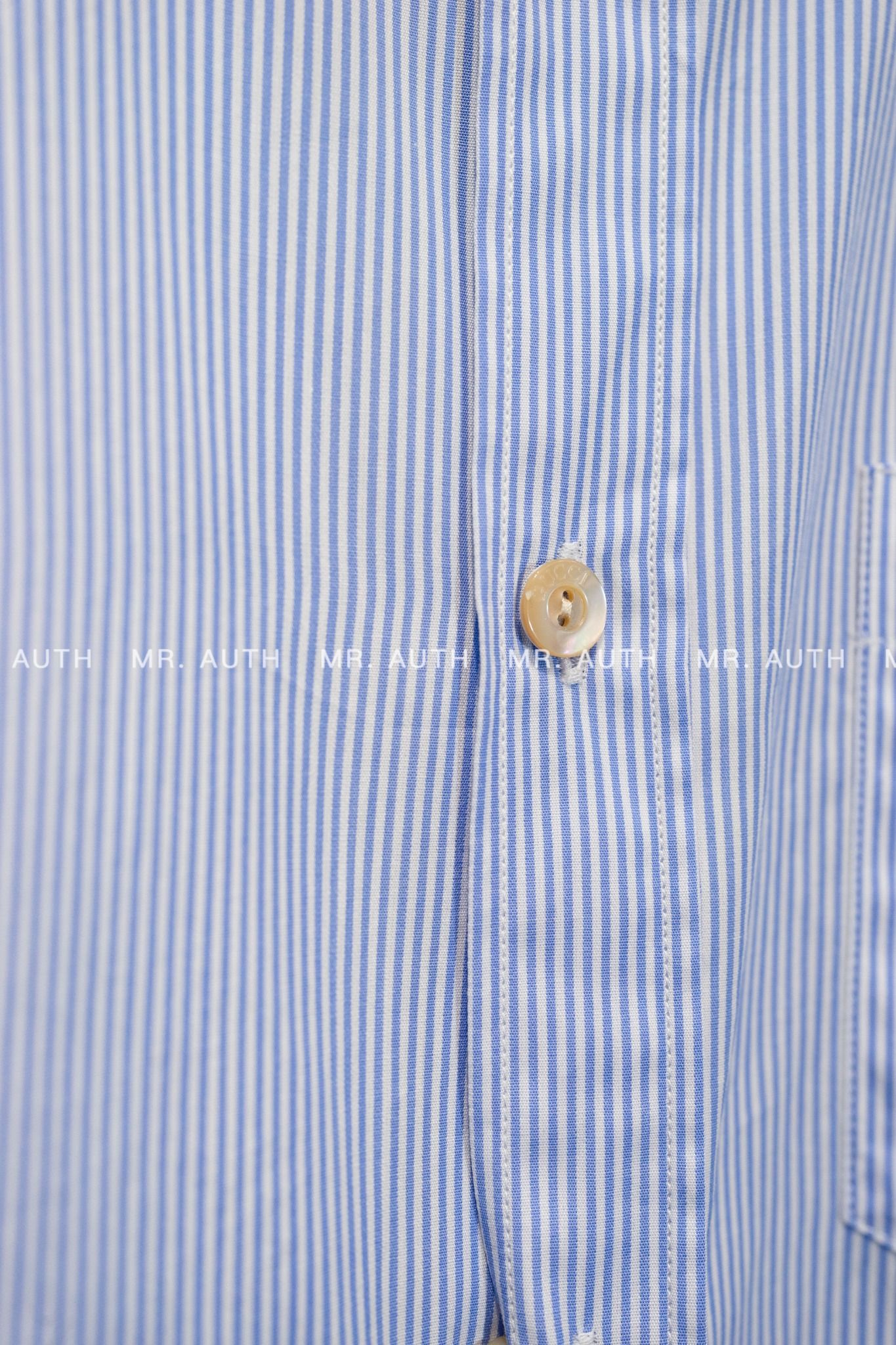 Gucci Striped Cotton Poplin Shirt.