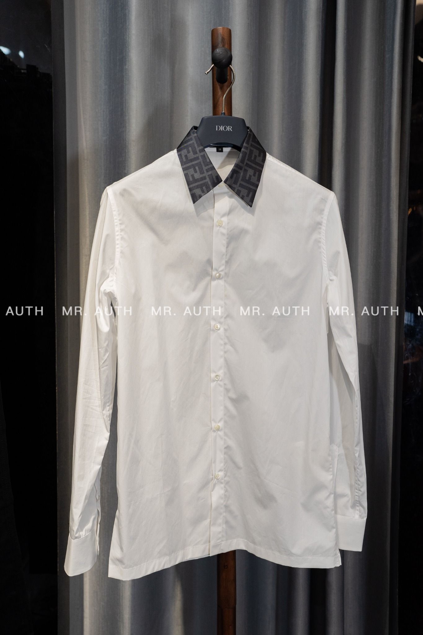 Fendi White Cotton Shirt.