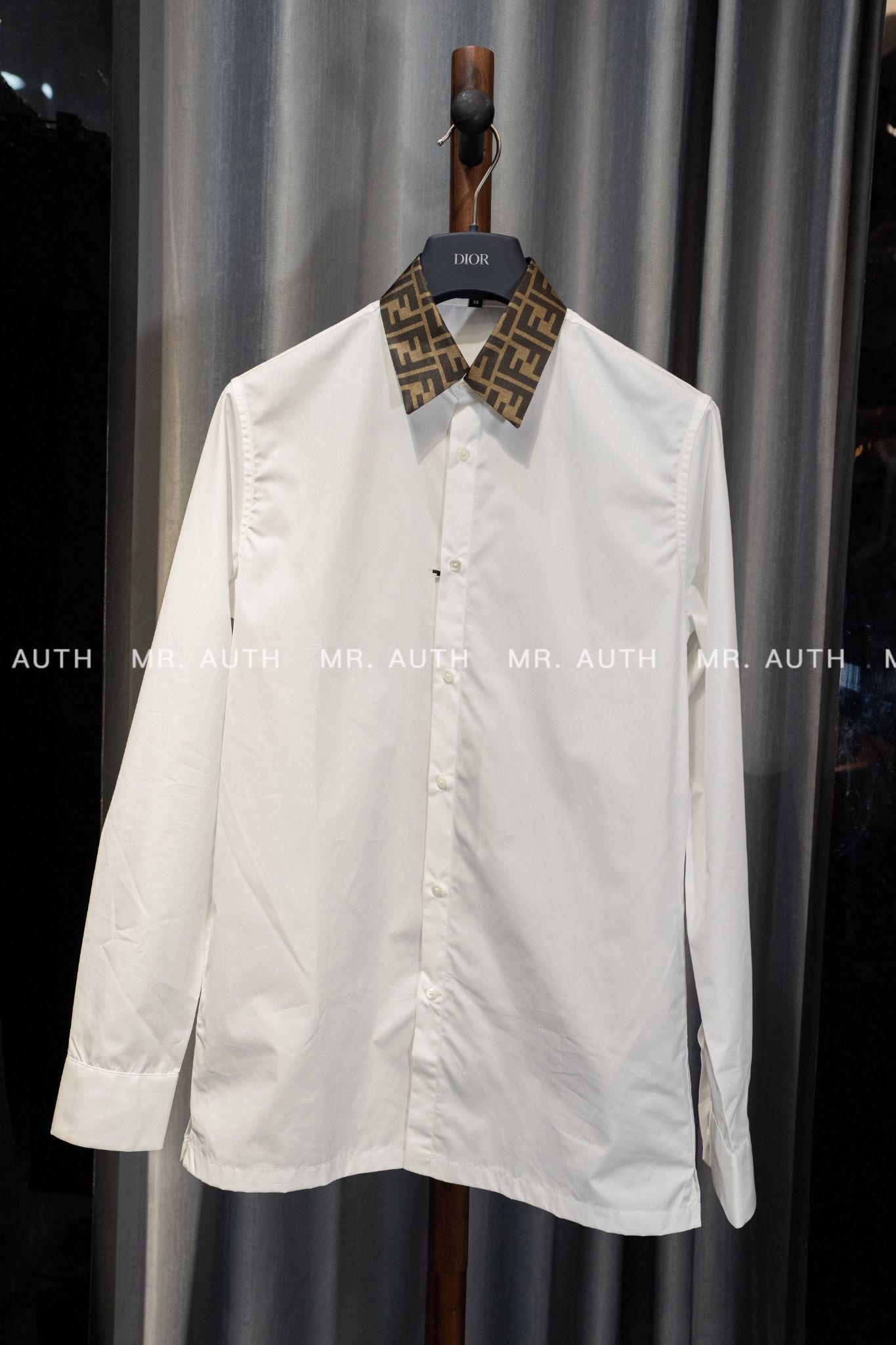 Fendi White Cotton Shirt.
