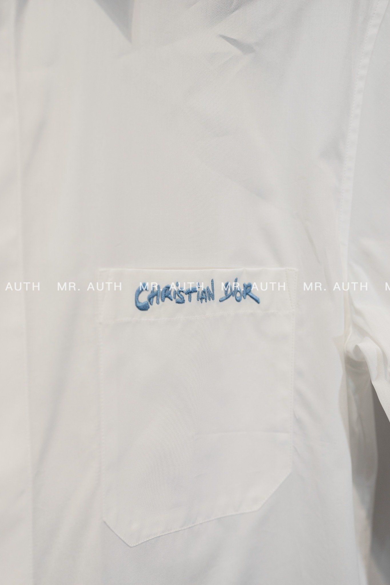 Christian Dior Tag Embroidery Shirt.