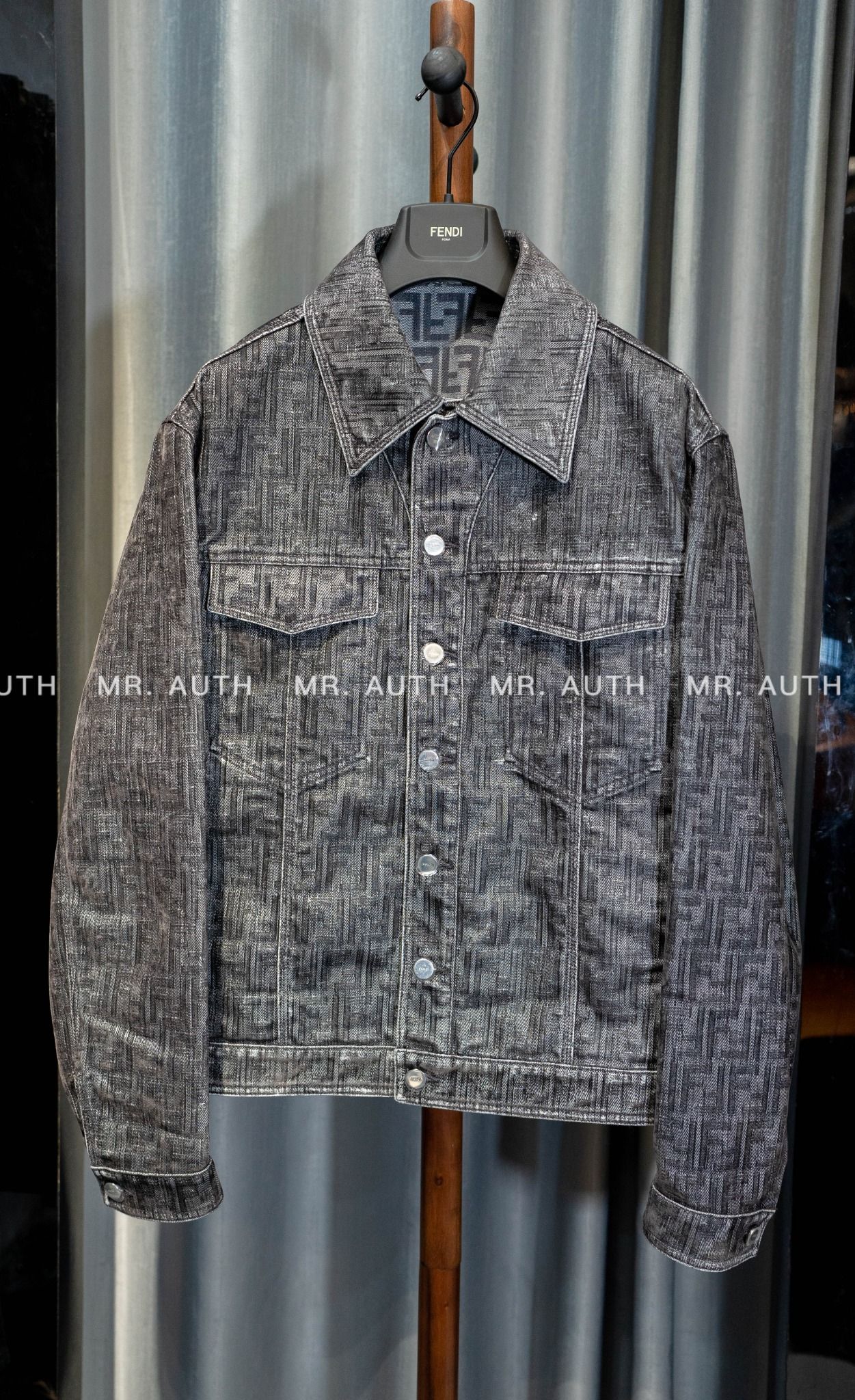 Fendi FF-motif denim jacket.