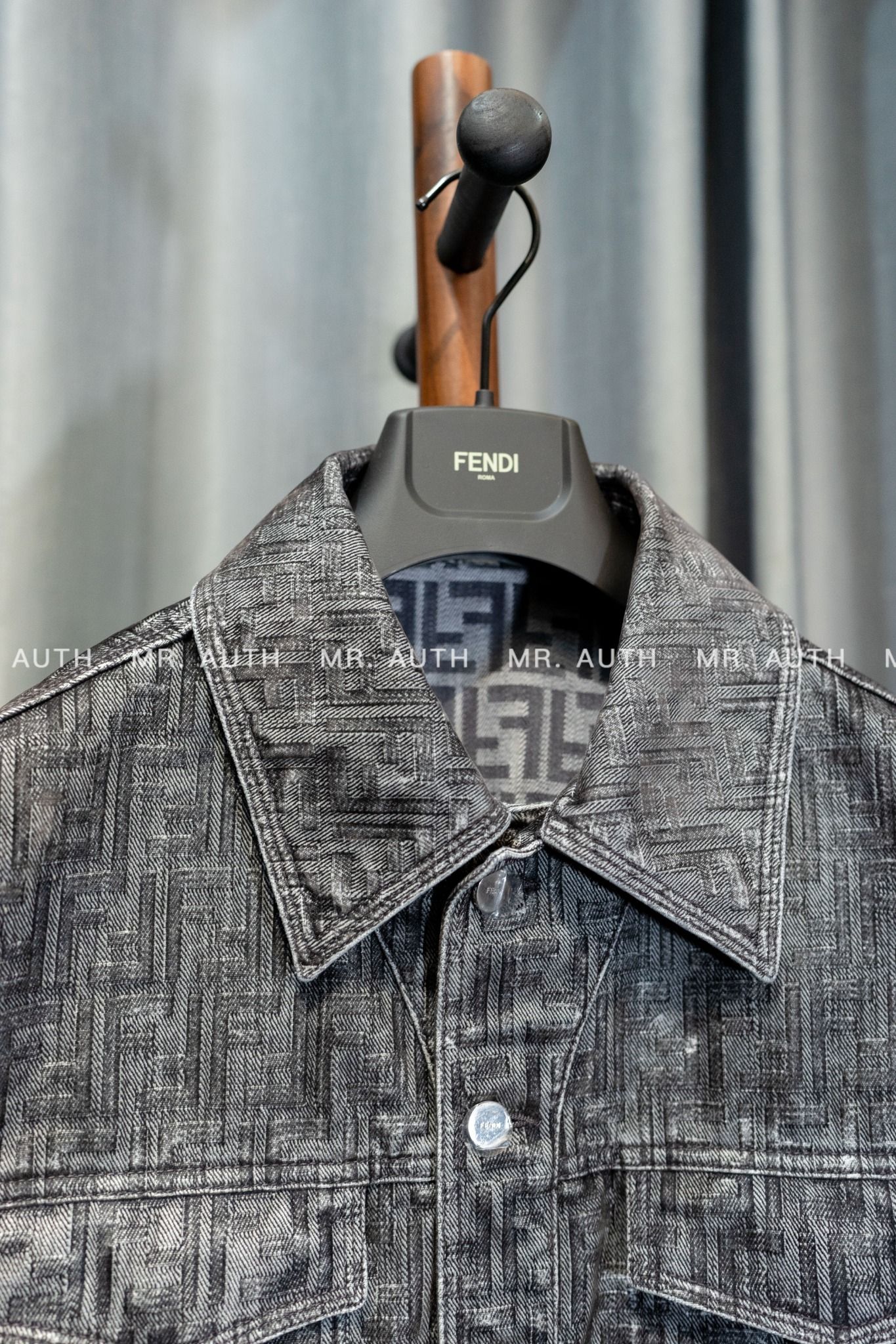 Fendi FF-motif denim jacket.