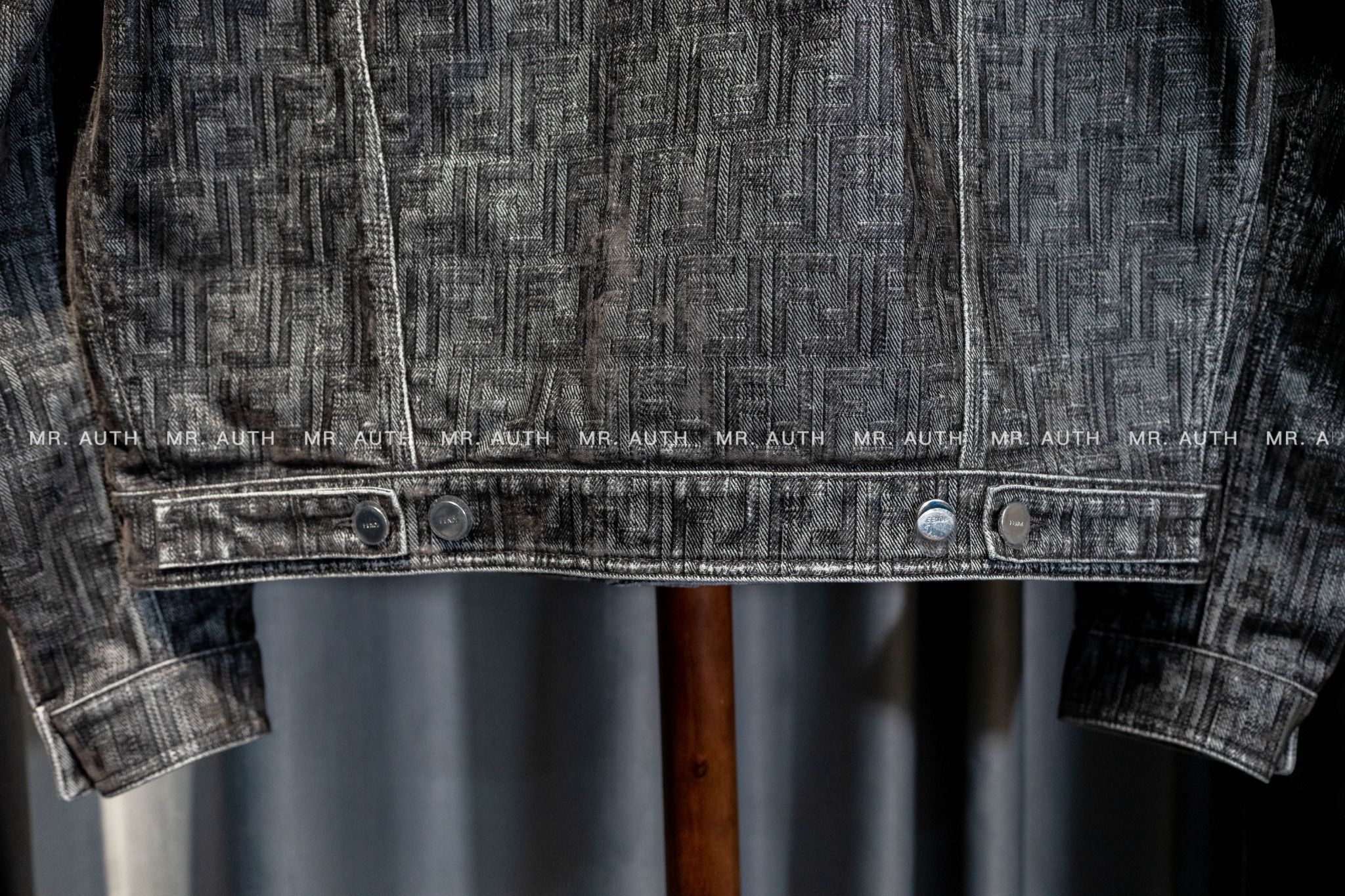 Fendi FF-motif denim jacket.