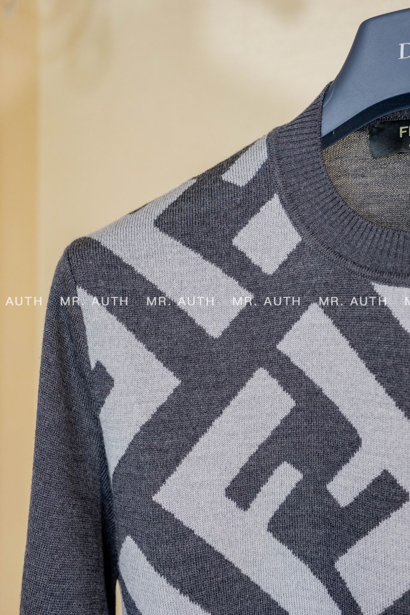 FF-jacquard wool jumper