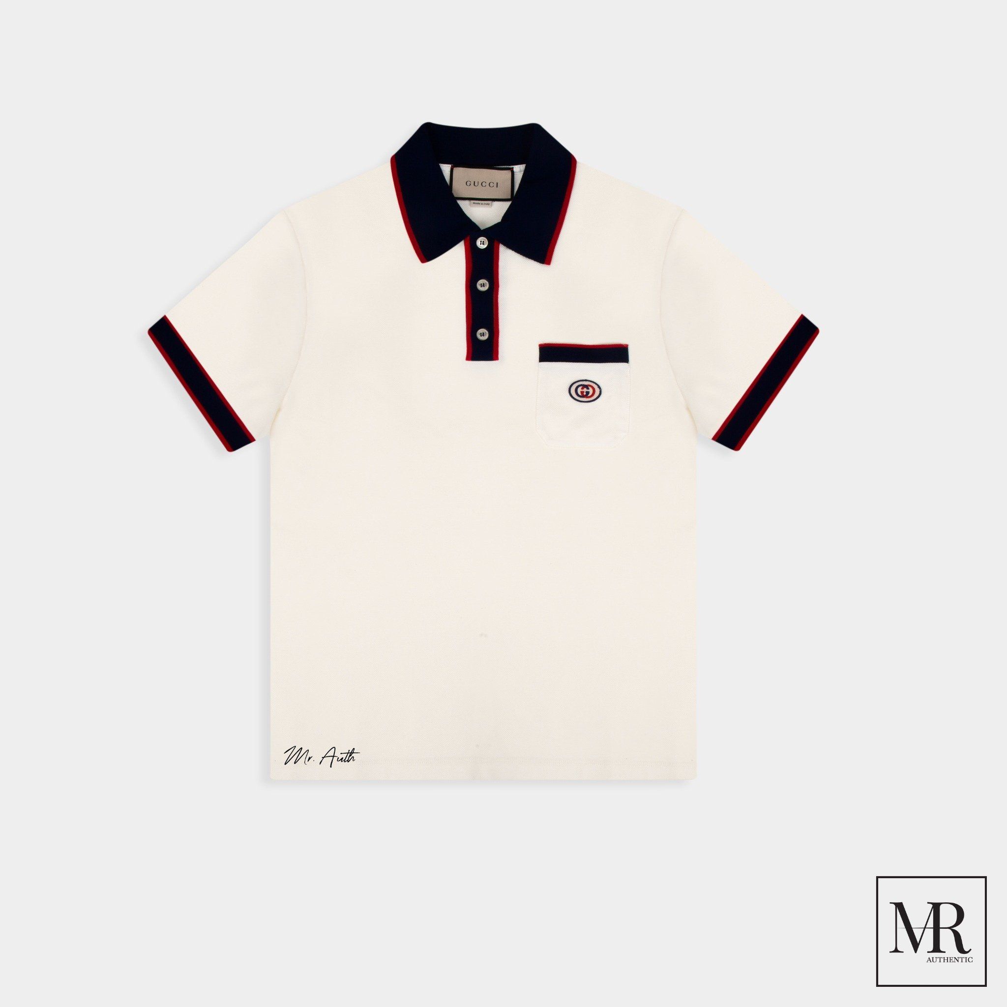 Áo Gucci Cotton Pique Polo with Interlocking G.