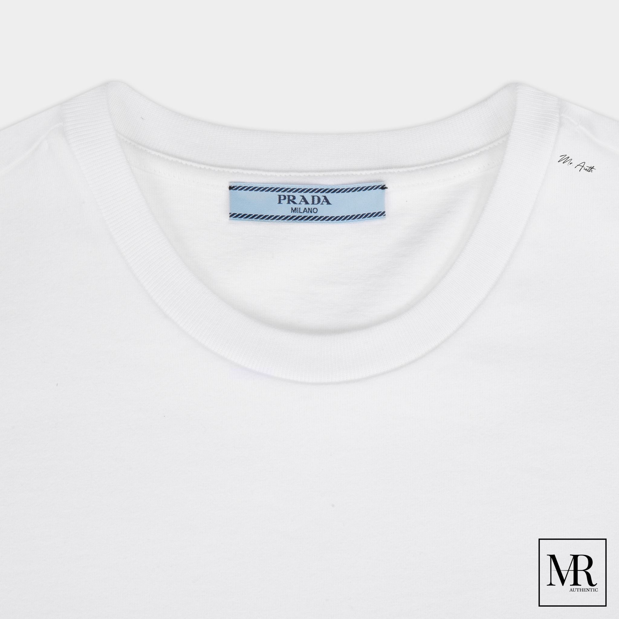 Áo Prada Logo-patch Short-sleeve T-shirt.