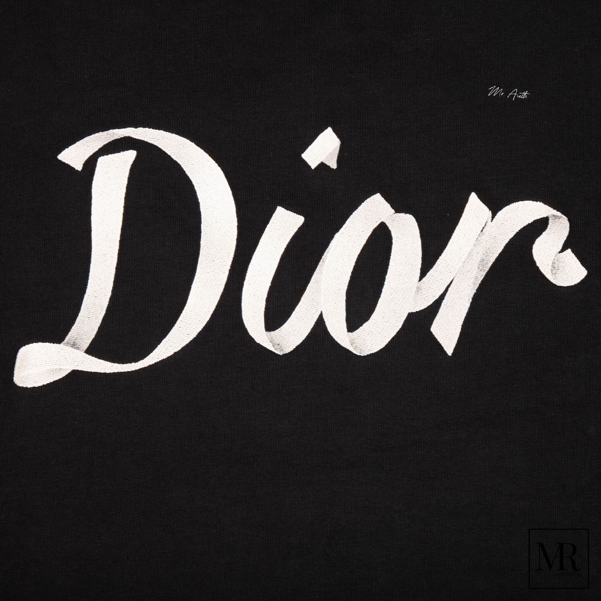 Áo Dior ICon Relaxed-Fit T-Shirt In Black Logo Embroidered