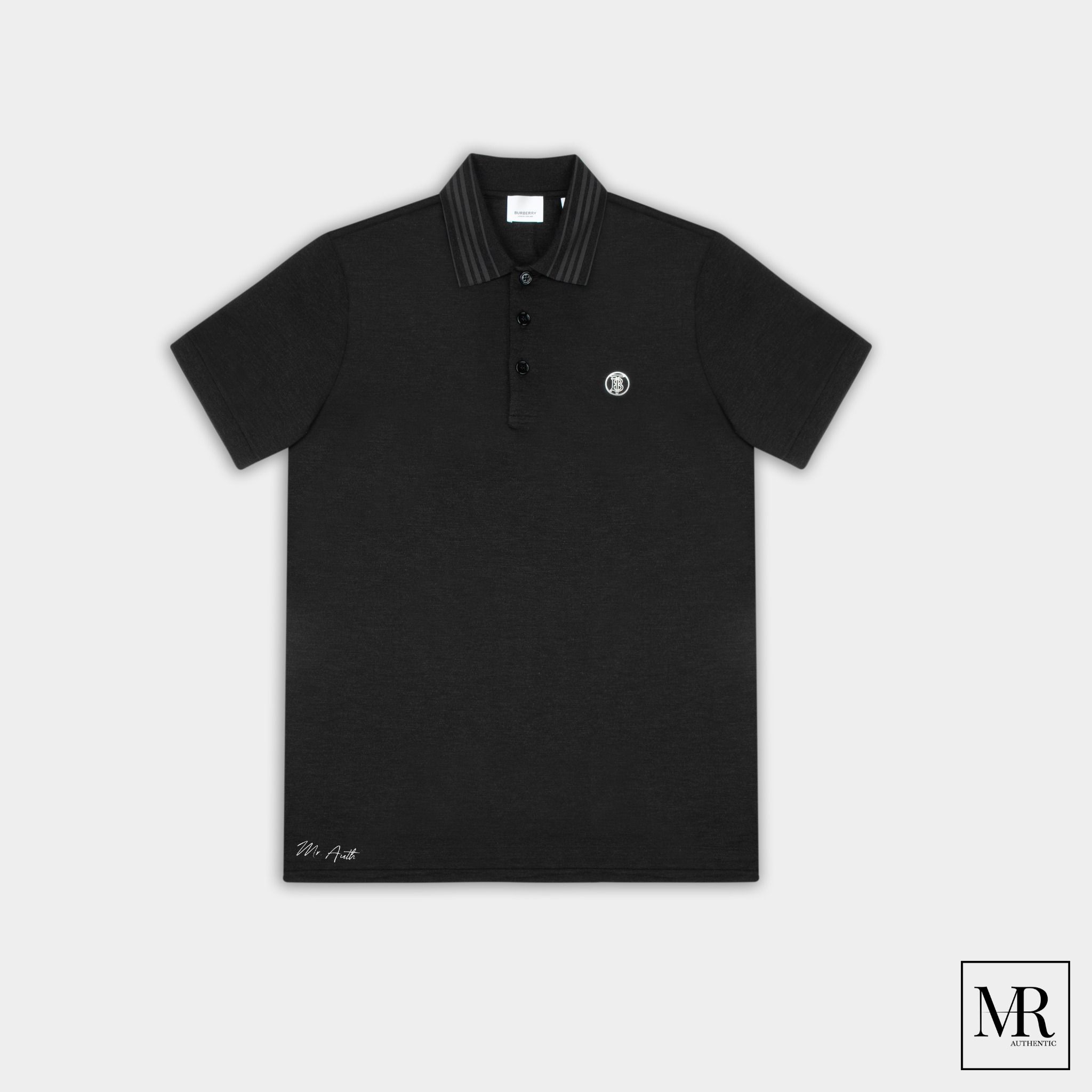 Áo Burberry Cotton And Silk Polo Shirt