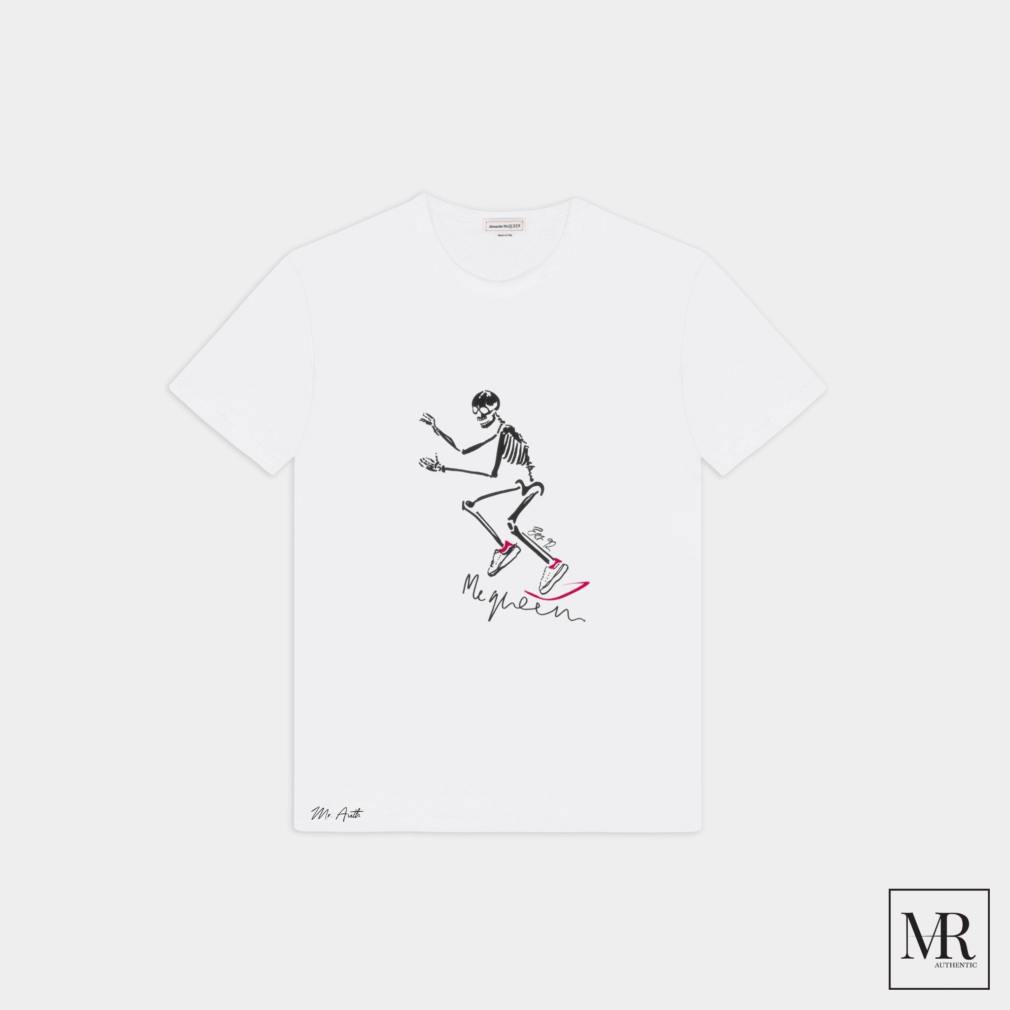 Áo Alexander Mcqueen Dancing Skeleton T-Shirt.