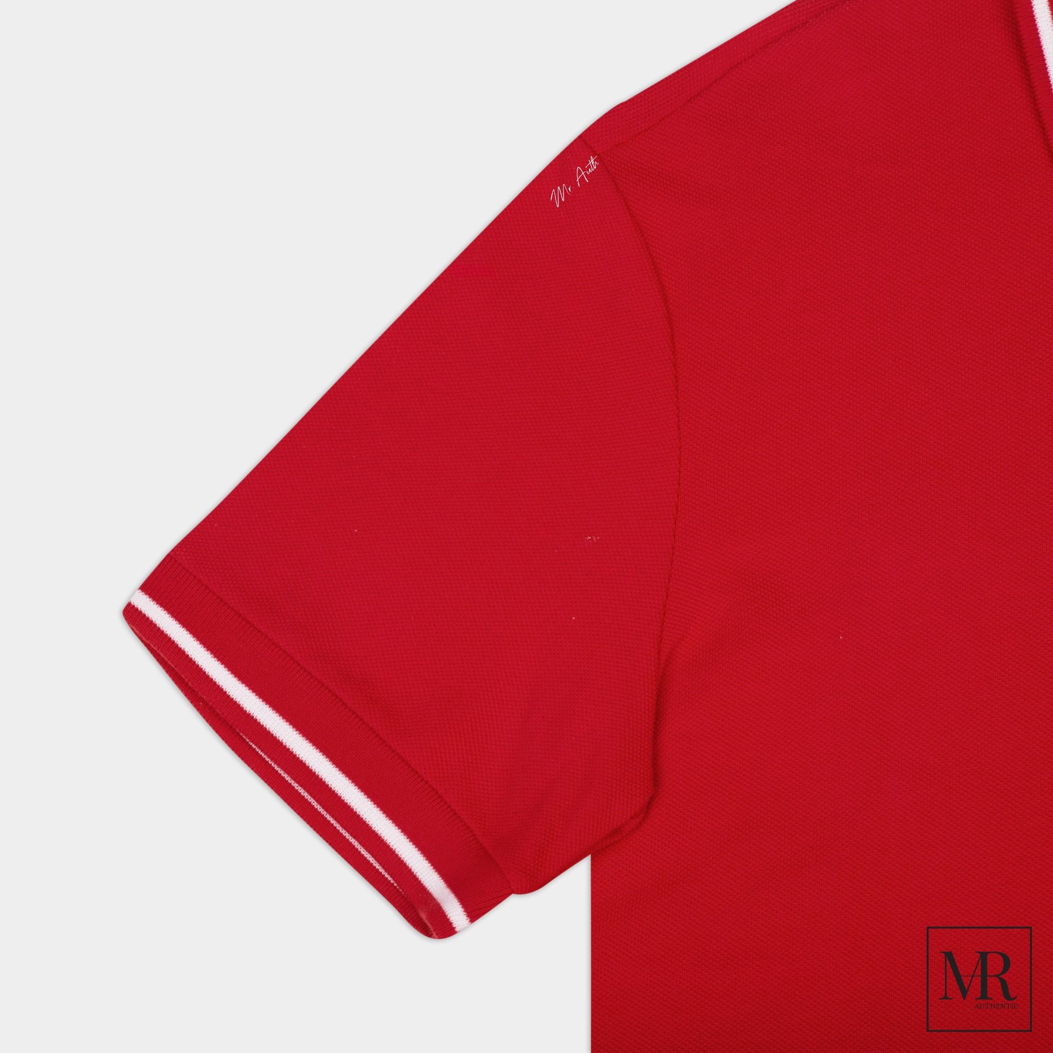 Áo Versace With Embroidered Logo Polo Shirt.