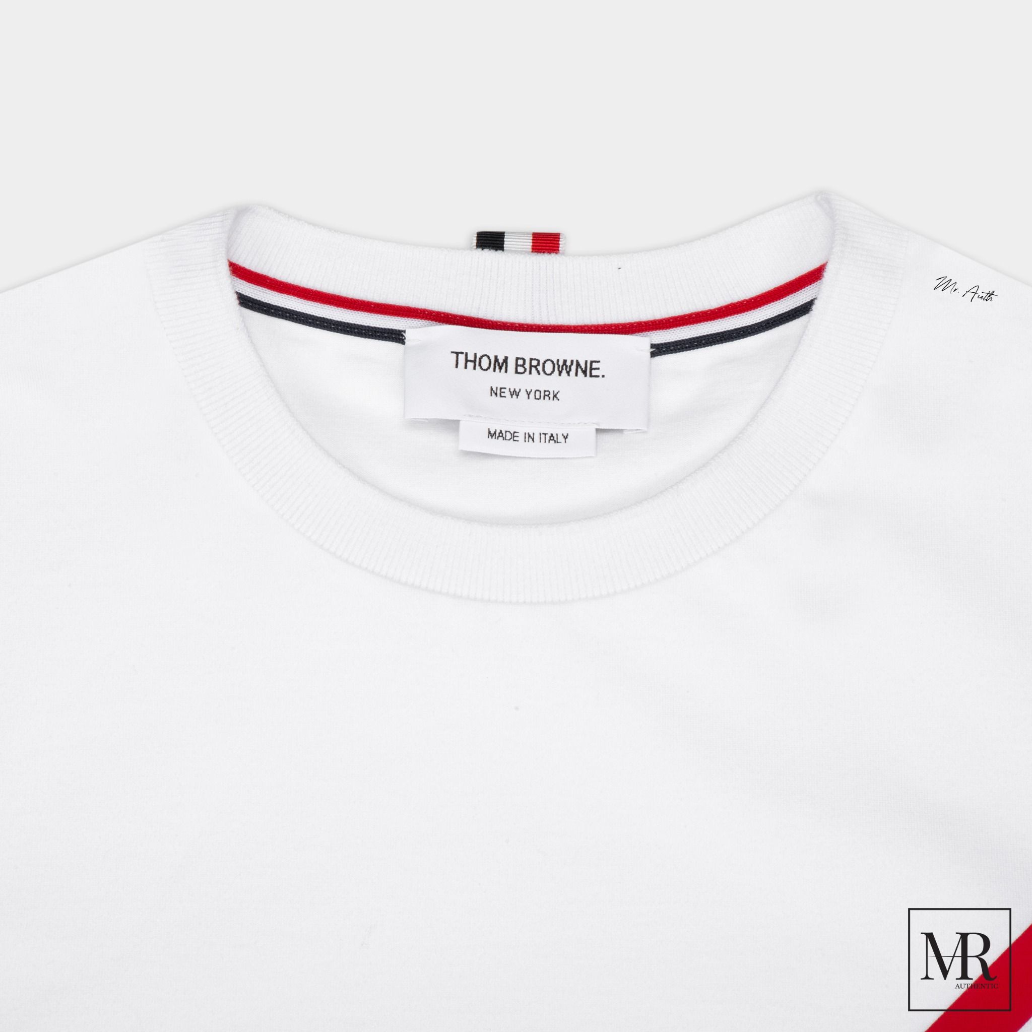 Áo Thom Browne Diagonal Stripe T-Shirt.