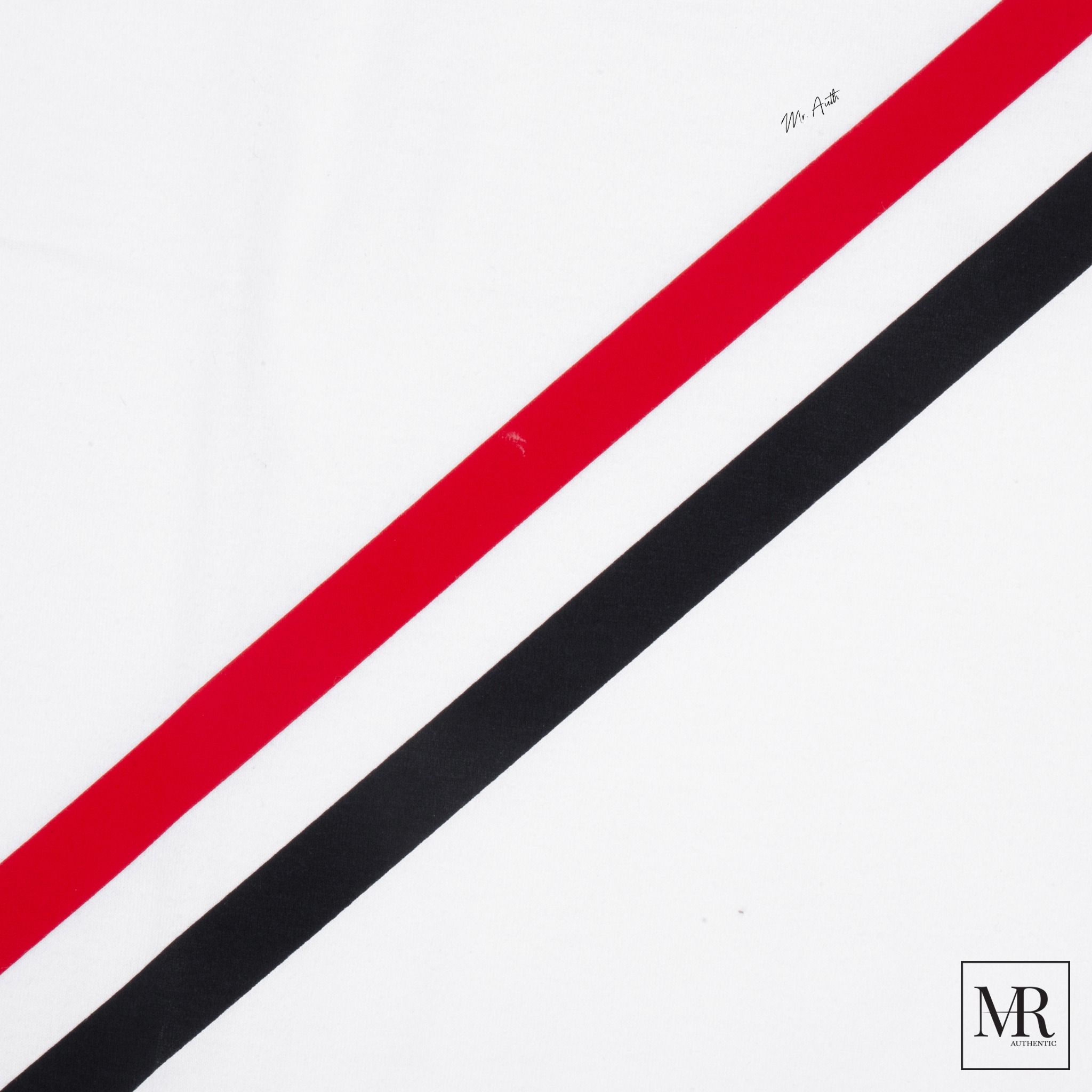 Áo Thom Browne Diagonal Stripe T-Shirt.