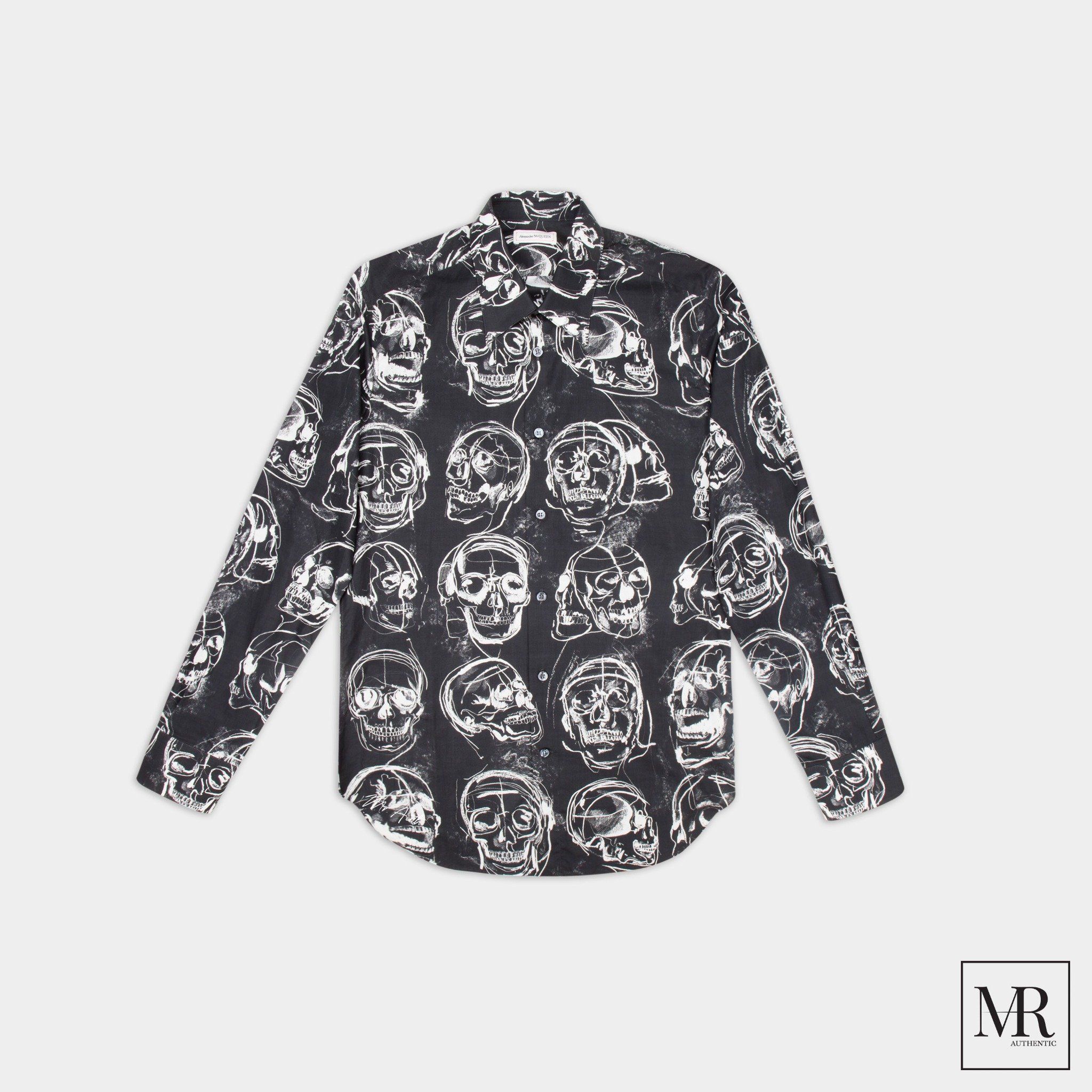 Áo Alexander McQueen Skull Print Shirt.