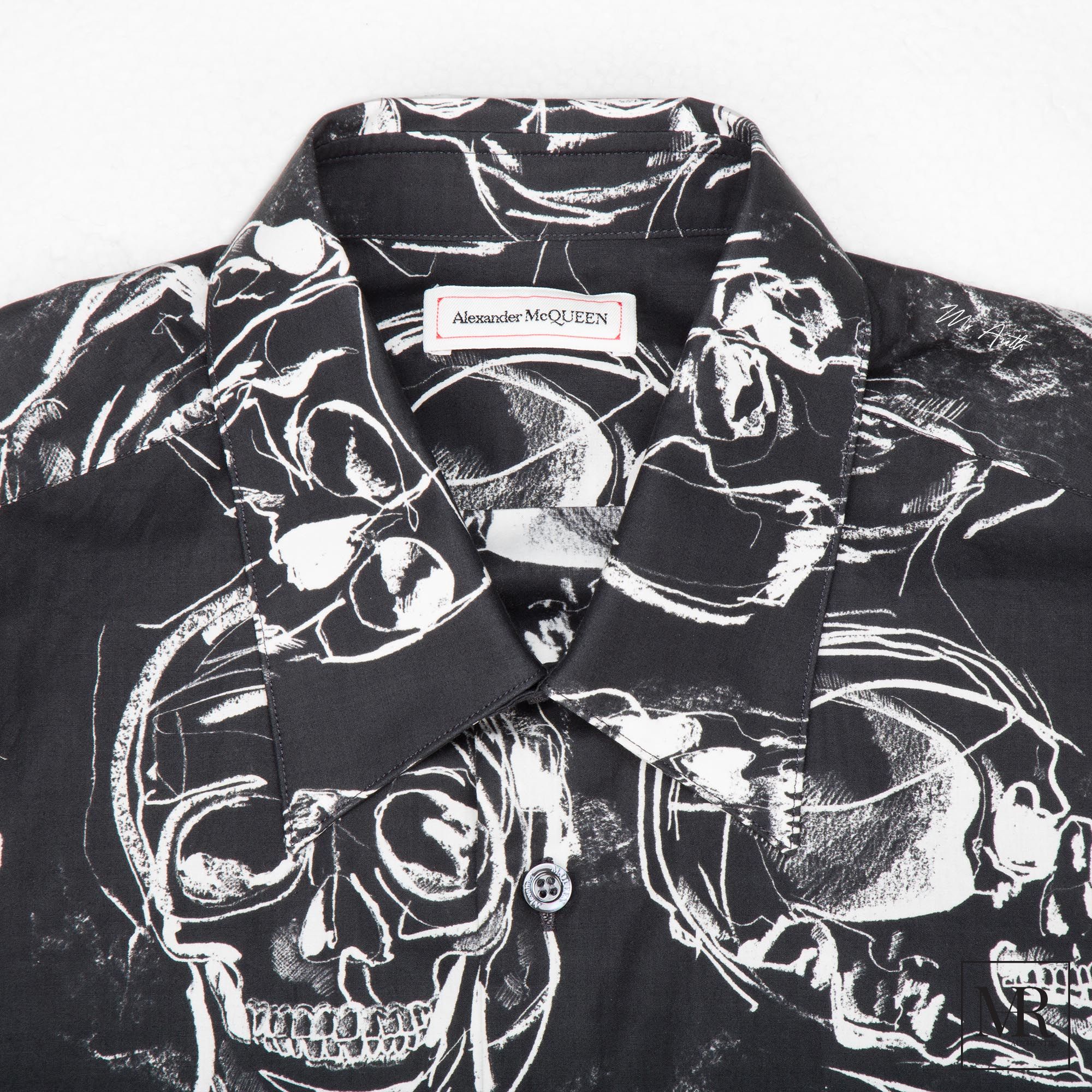 Áo Alexander McQueen Skull Print Shirt.
