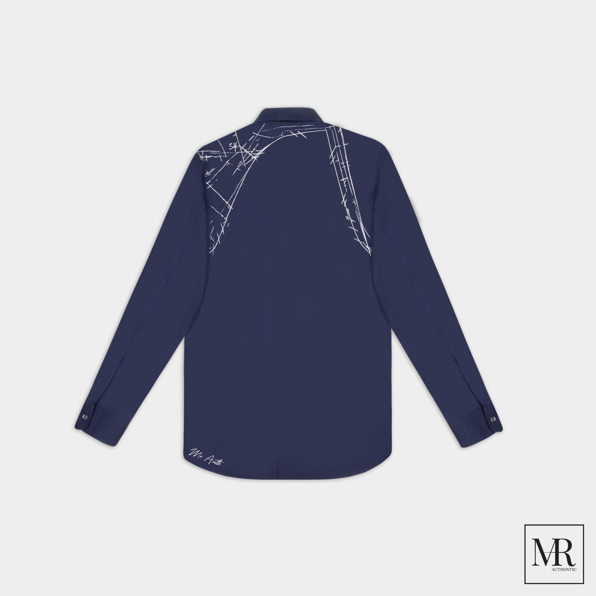 Áo Alexander McQueen Harness-Print Long-sleeve Shirt.