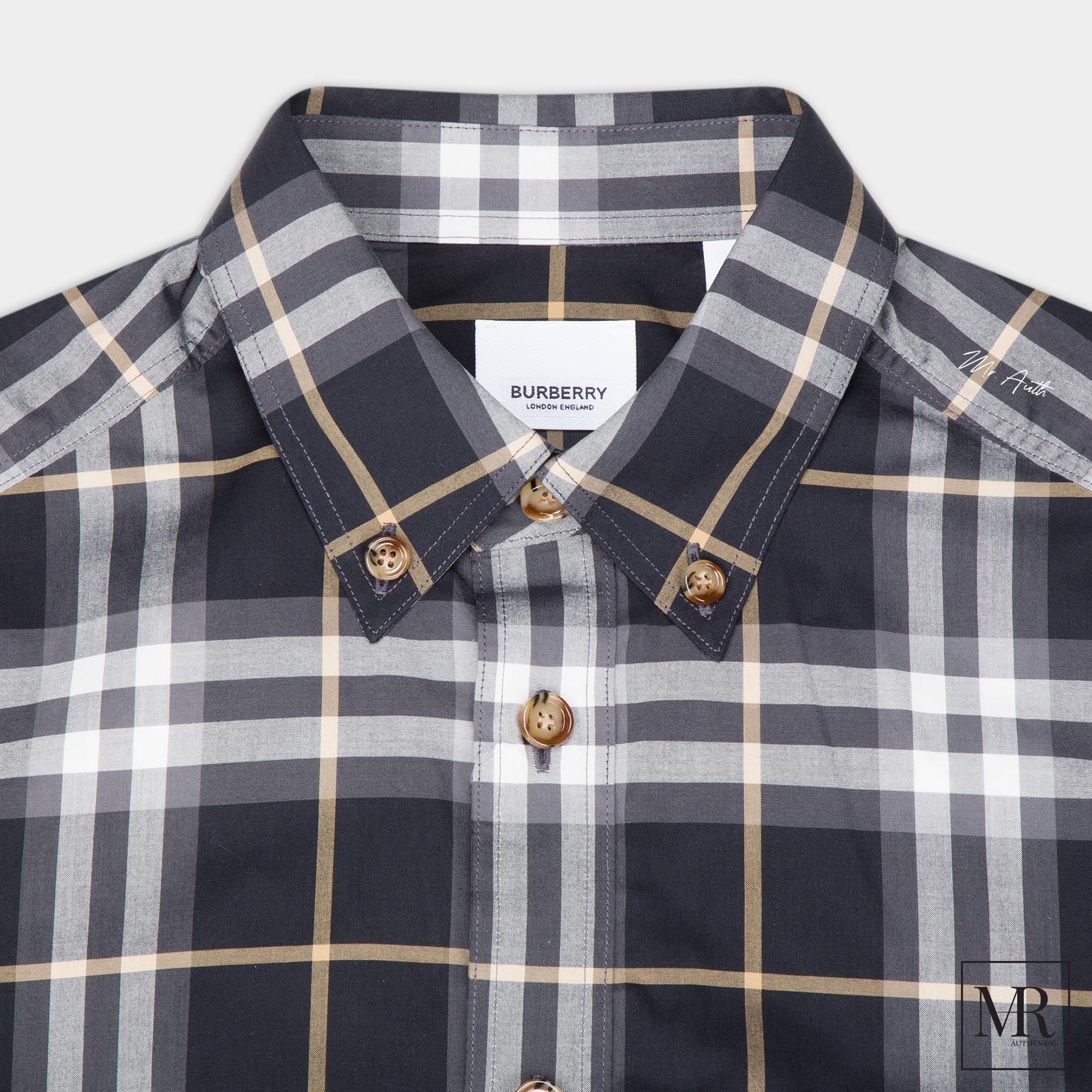 Áo Burberry Canwick Checked Cotton Shirt.