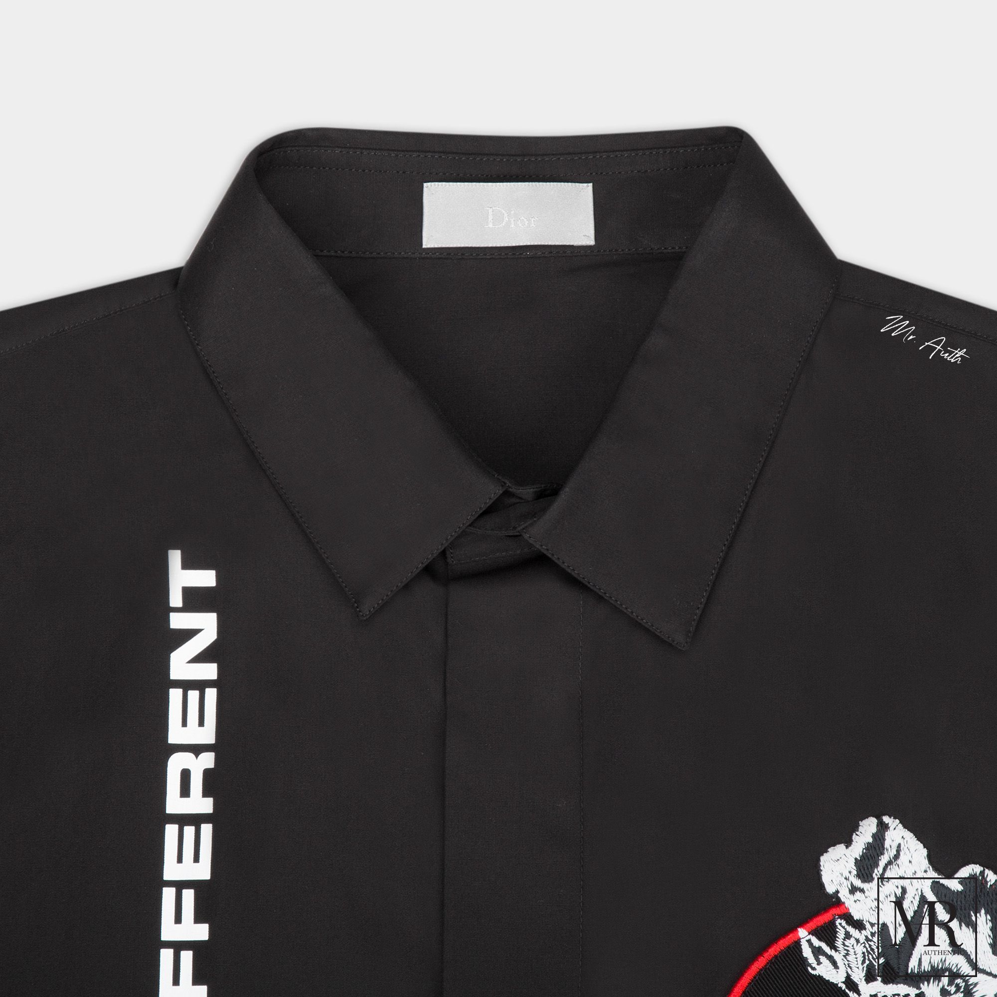 Áo Dior Homme Appliqué Badge Shirt.