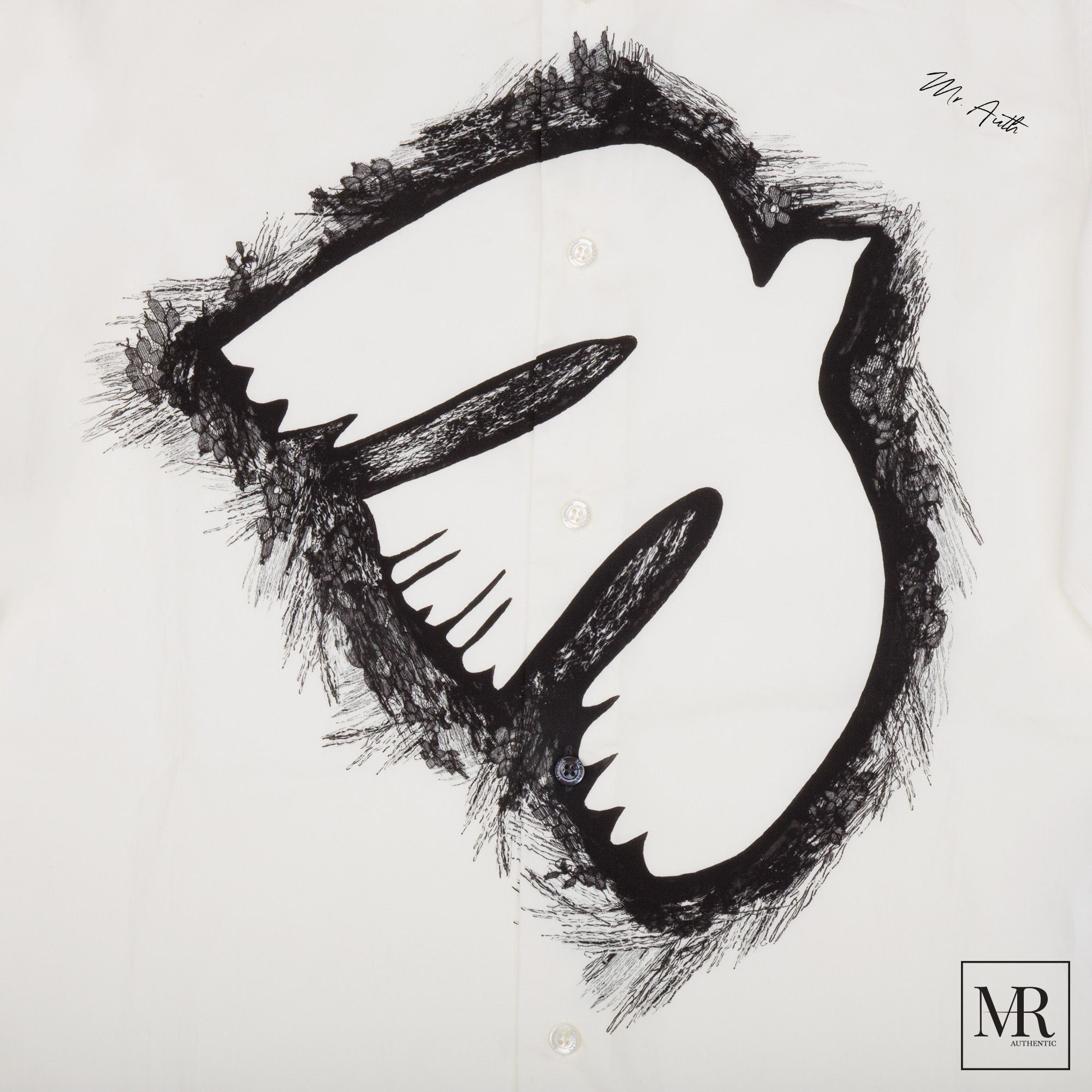 Áo Alexander Mcqueen Printed Cotton Shirt.