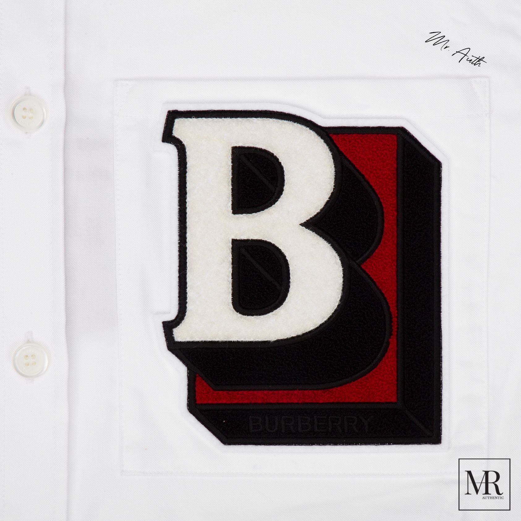 Áo Burberry Tumby B-logo Cotton Shirt.