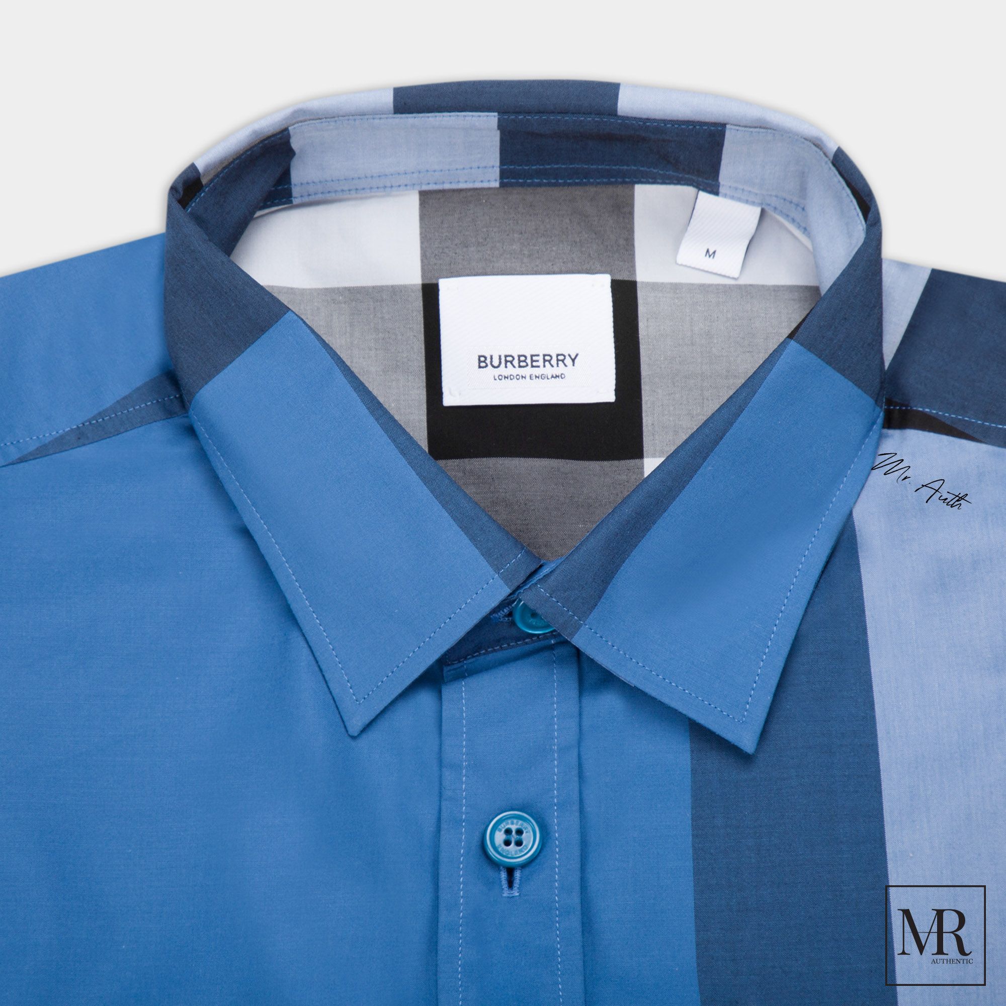 Áo Burberry Check Stretch Cotton Poplin Shirt.