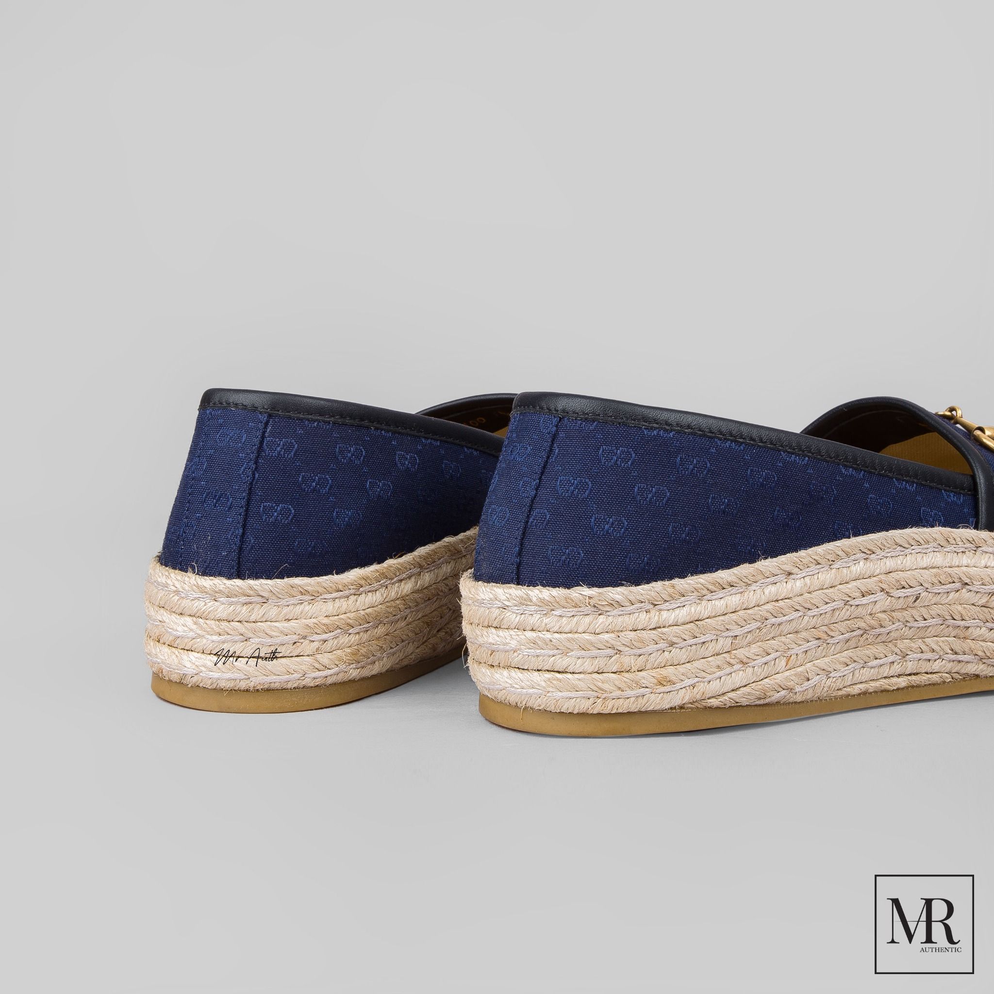 Giày Gucci GG Navy Espadrille.