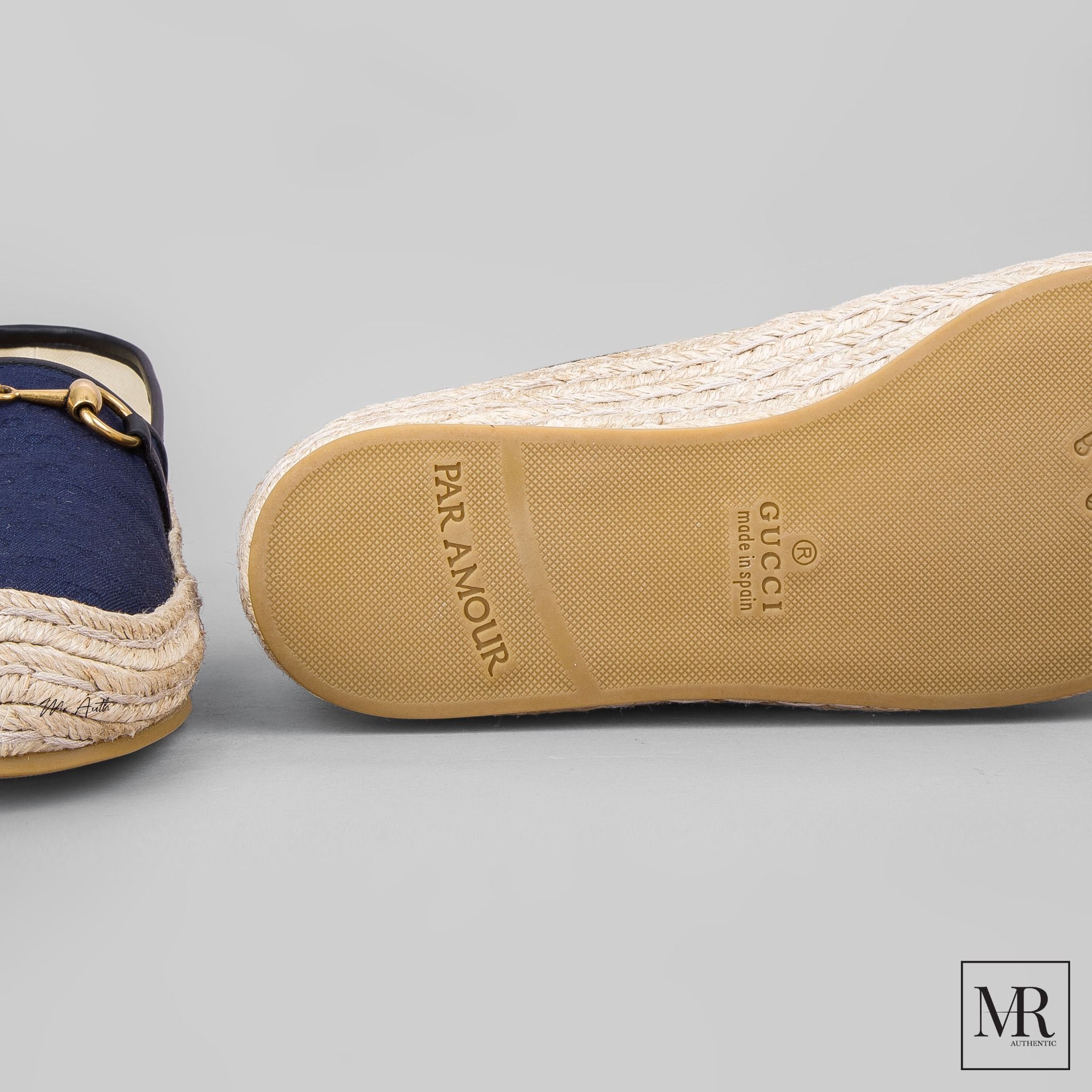 Giày Gucci GG Navy Espadrille.