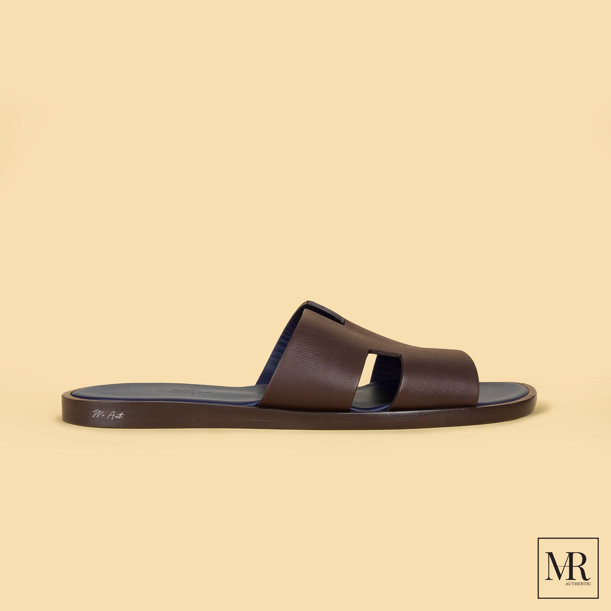 Dép Hermes Izmir Epsom Leather Sandal.